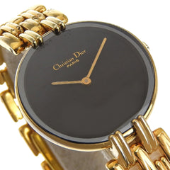 Christian Dior Bakira Watch D46.154.4 Stainless Steel Quartz Analog Display Black Dial Women's — Good