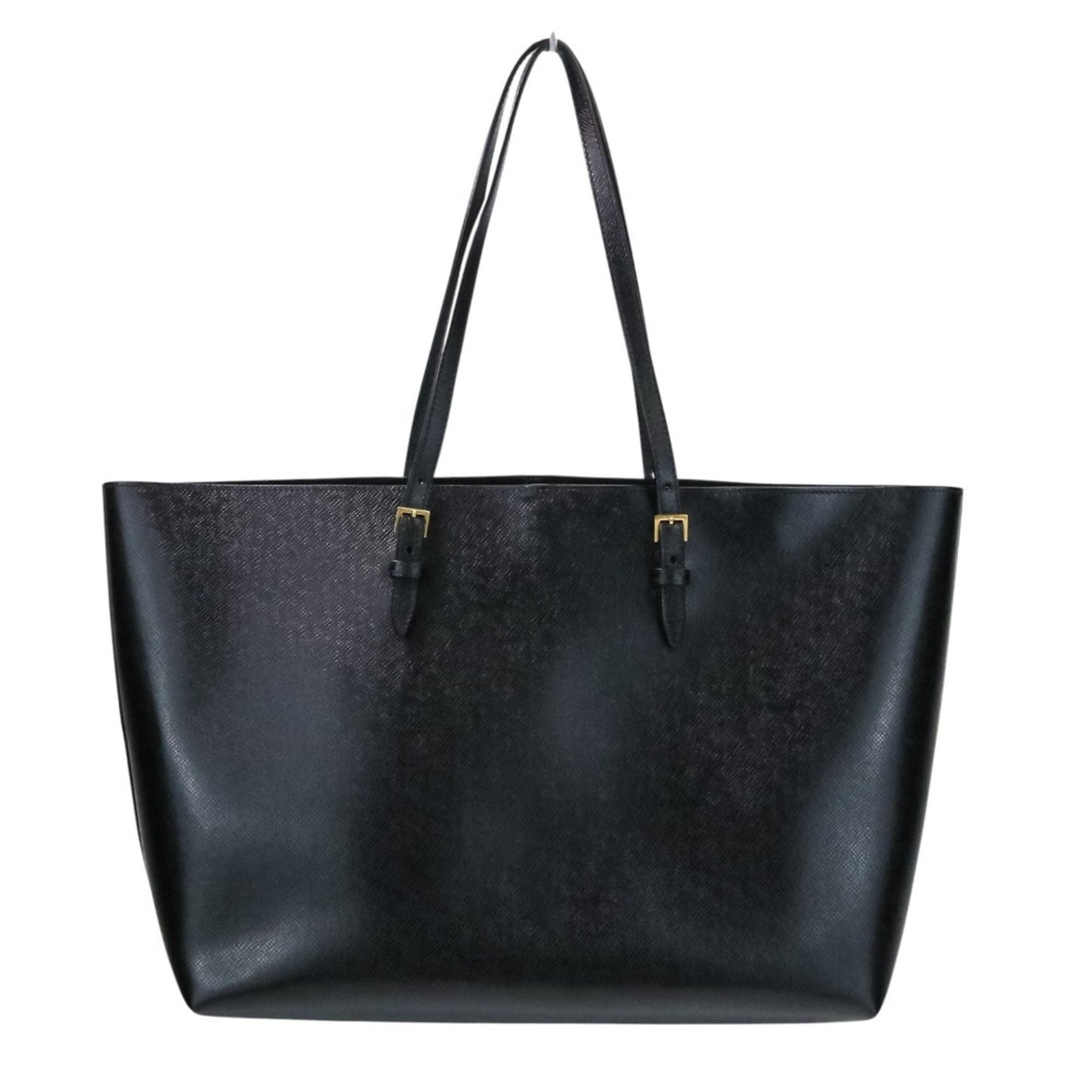 Yves Saint Laurent SAINT LAURENT PARIS Saint Laurent Paris Leather Tote Bag with East/West Pouch, 604309, Black, Women's