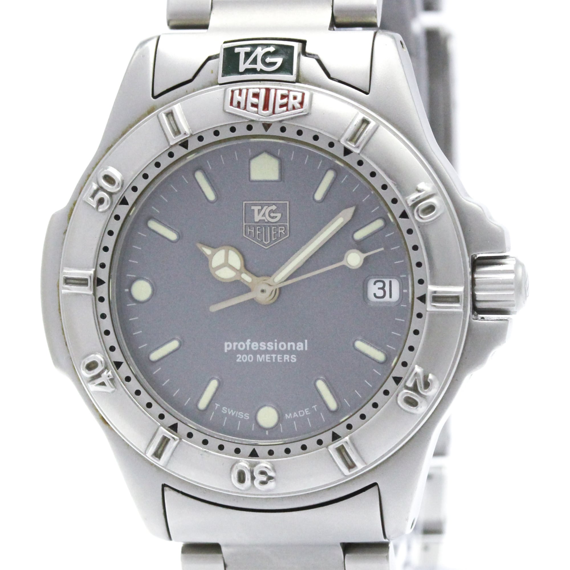 TAG HEUER Professional 4000 Series Steel Quartz Mid Size Watch 999.213A — Good
