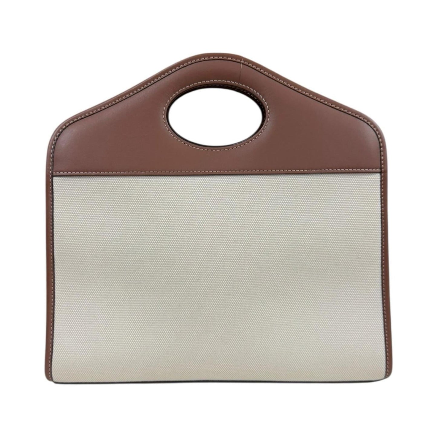 Burberry Pocket Shoulder Bag Canvas 8036784 Beige Women's BURBERRY 2way