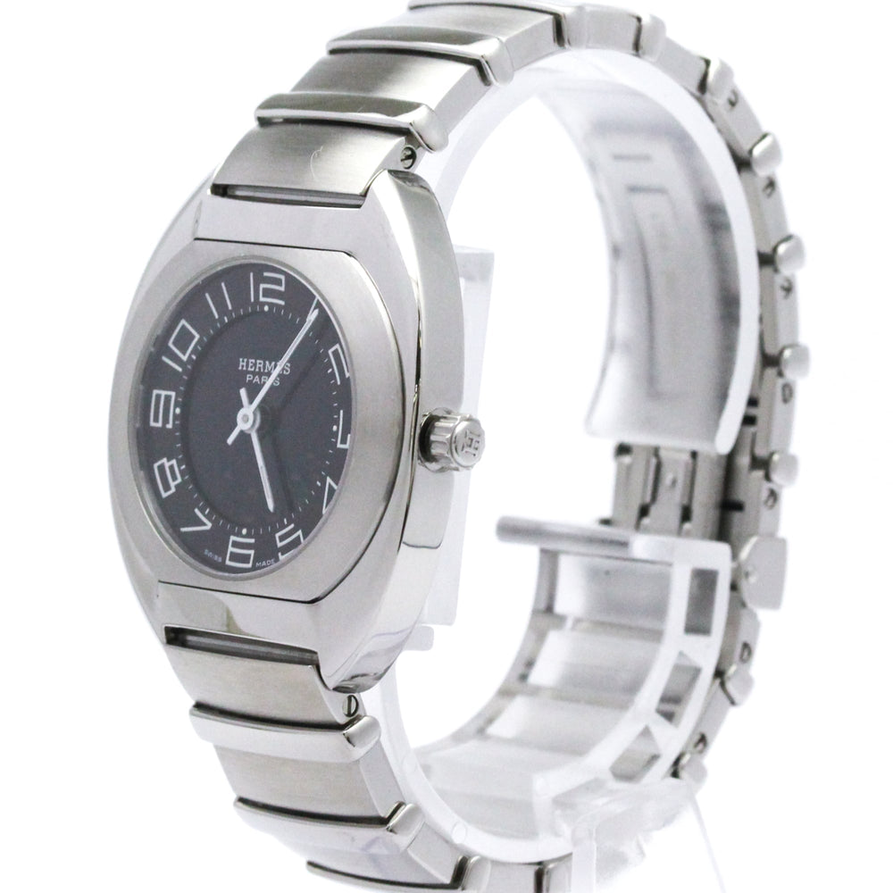 HERMES Espace Stainless Steel Quartz Ladies Watch ES1.210 Polished — Very Good