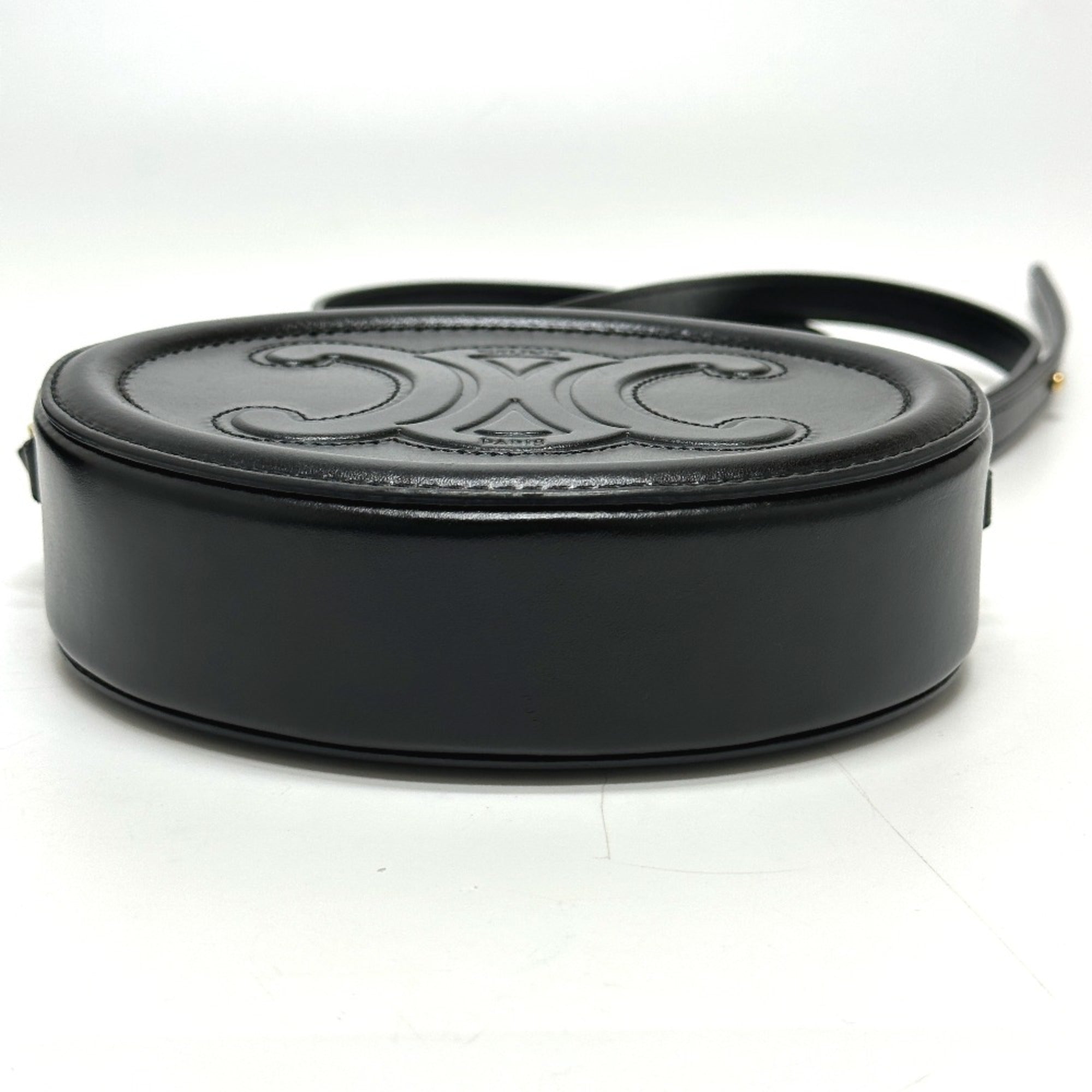 CELINE Triomphe crossbody bag Shoulder Bag Black — Like New