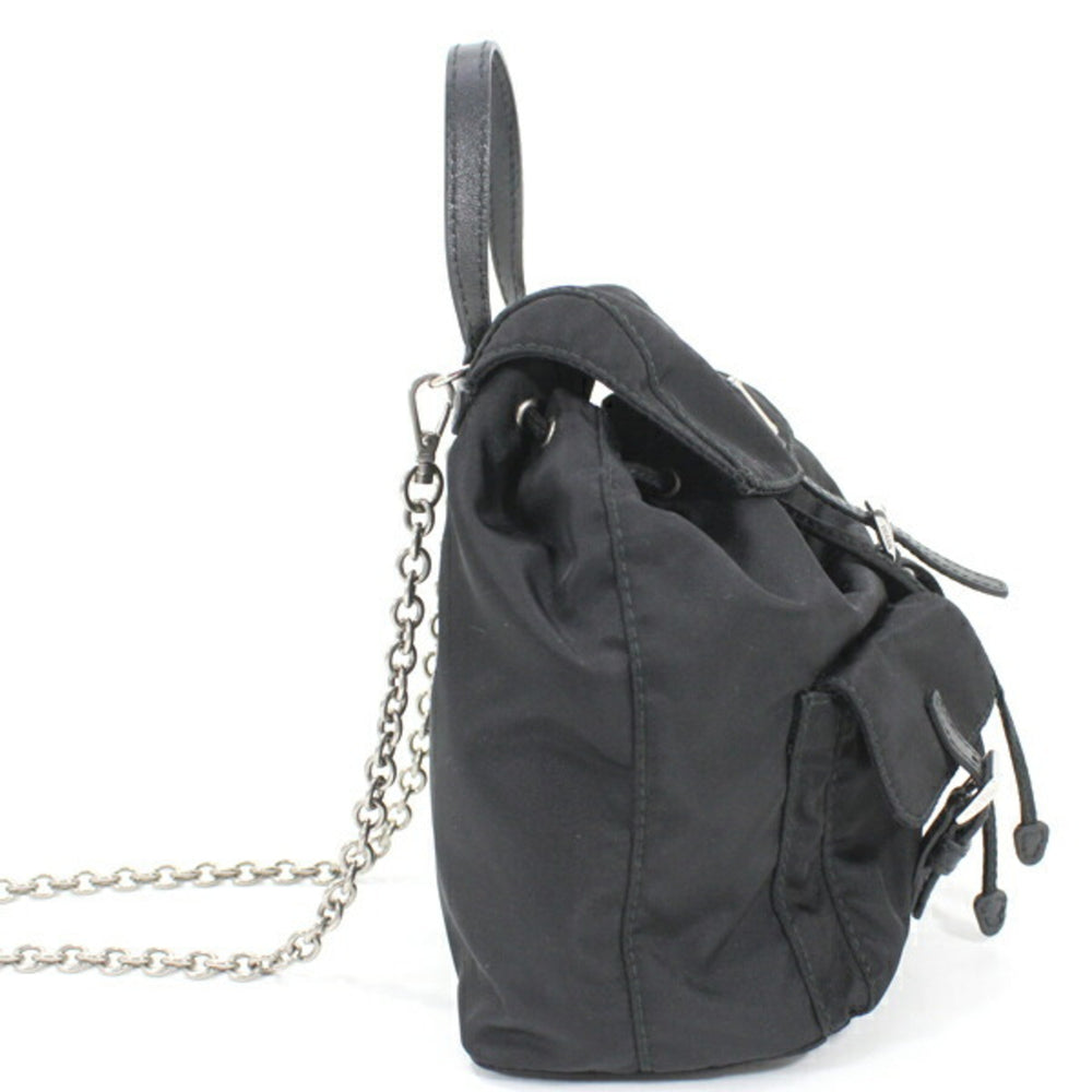Prada PRADA Shoulder Bag Mini Backpack Nylon Black 1BH029 Women's NERO KM2805 — Like New