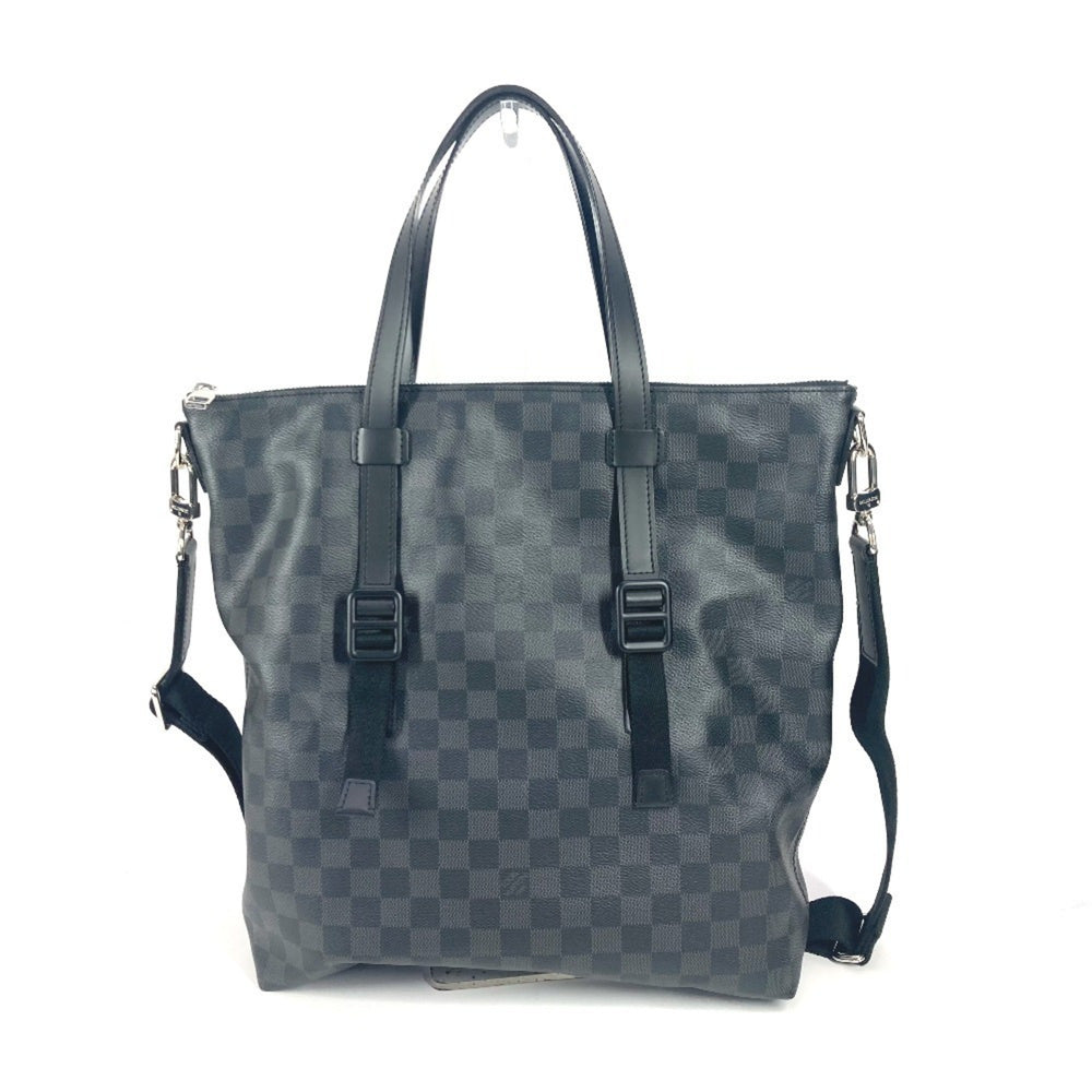 LOUIS VUITTON N41456 Damier Graphite Skyline Crossbody Bag Tote 2WAY Shoulder Canvas Men's Women's Black — Like New