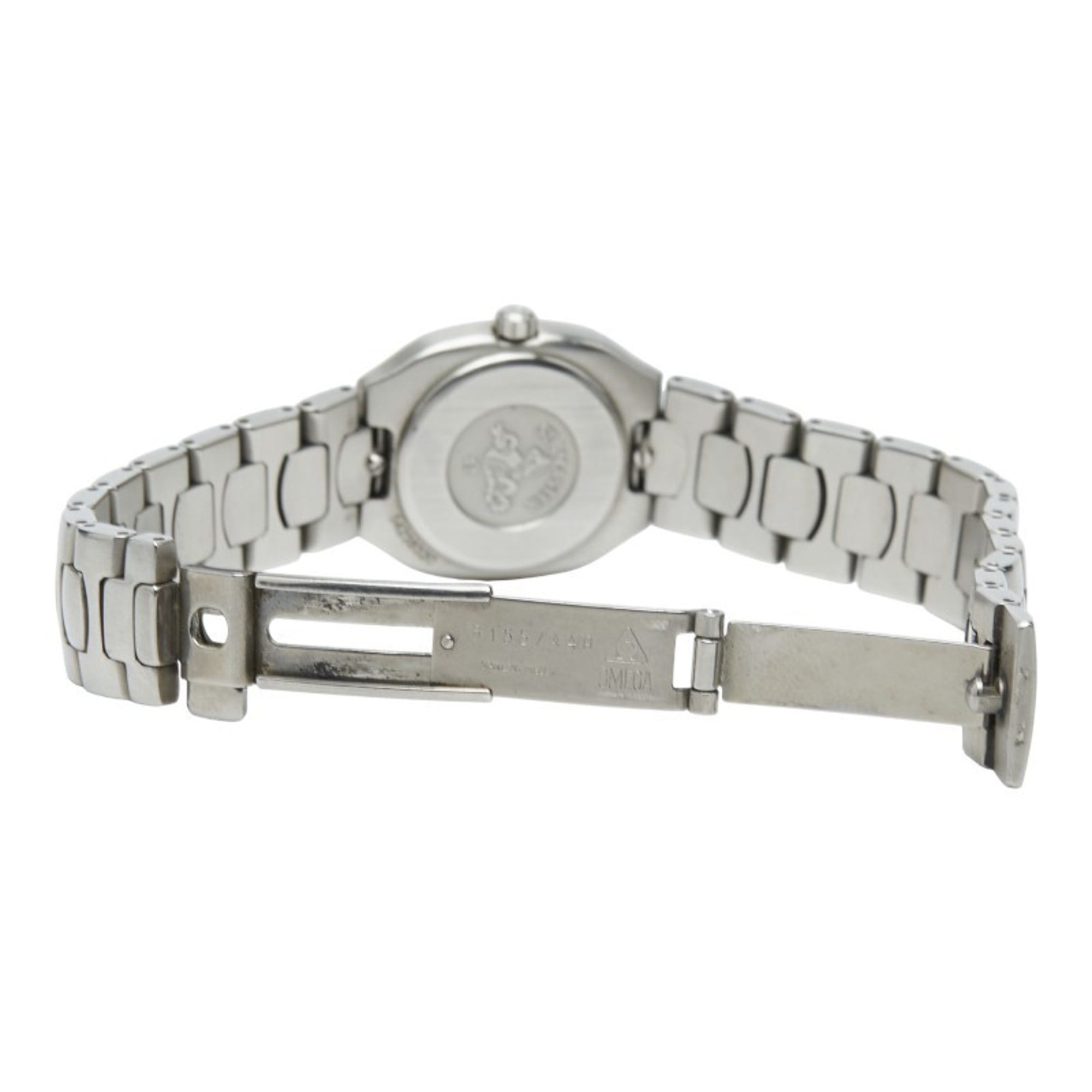 Omega Seamaster Polaris Quartz Watch, Gray Dial, Stainless Steel, Yellow Gold, Women's, OMEGA — Good