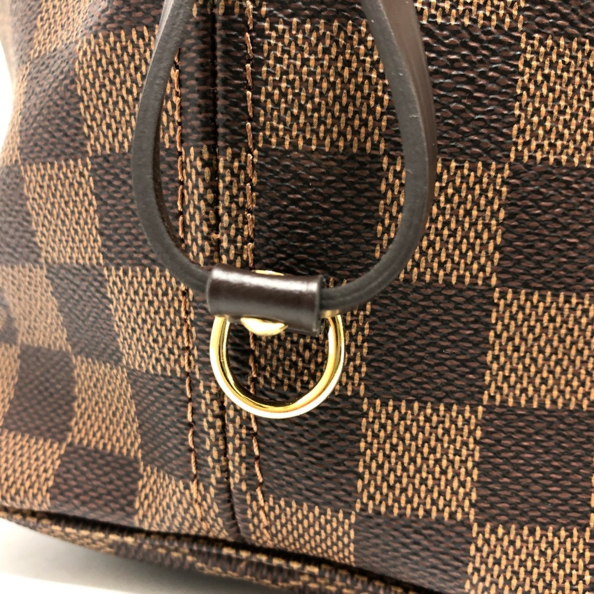 LOUIS VUITTON Louis Vuitton N40599 Neverfull MM Tote Bag Damier Canvas Women's Ebene Brown — New - Store Return