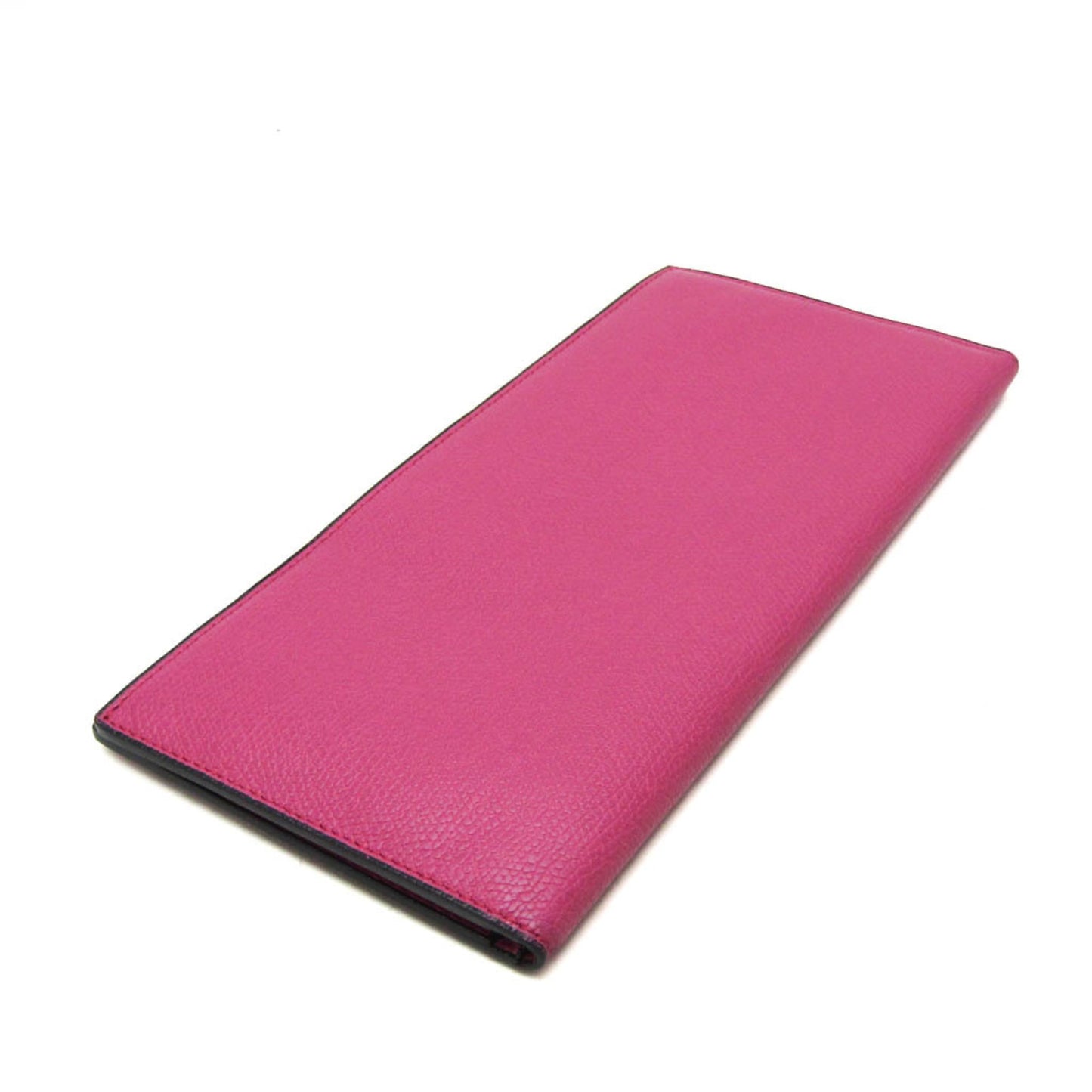 Valextra Women's Leather Long Bill Wallet (bi-fold) Pink
