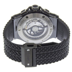 Hublot Big Man Black Magic Watch, Diamond Bezel, 301.CV.130.RX.110, Ceramic x Titanium Rubber, Black, Automatic Chronograph, Dial, Men's Watch — Very Good