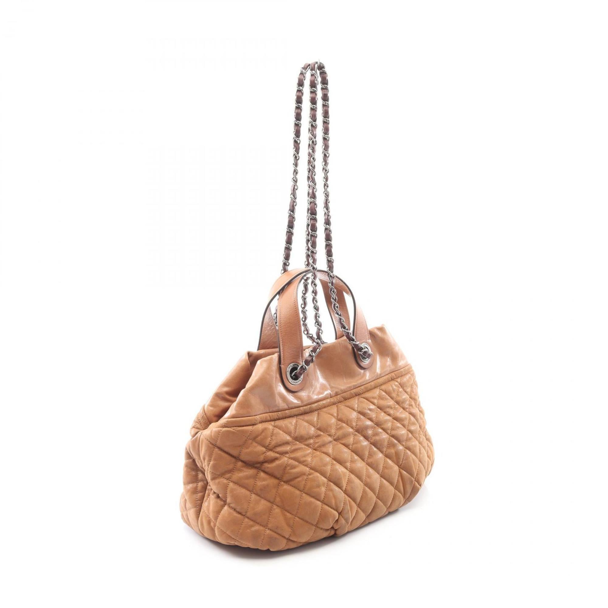 CHANEL IN THE MIX Shoulder Bag/Handbag, Leather, Women's, Brown