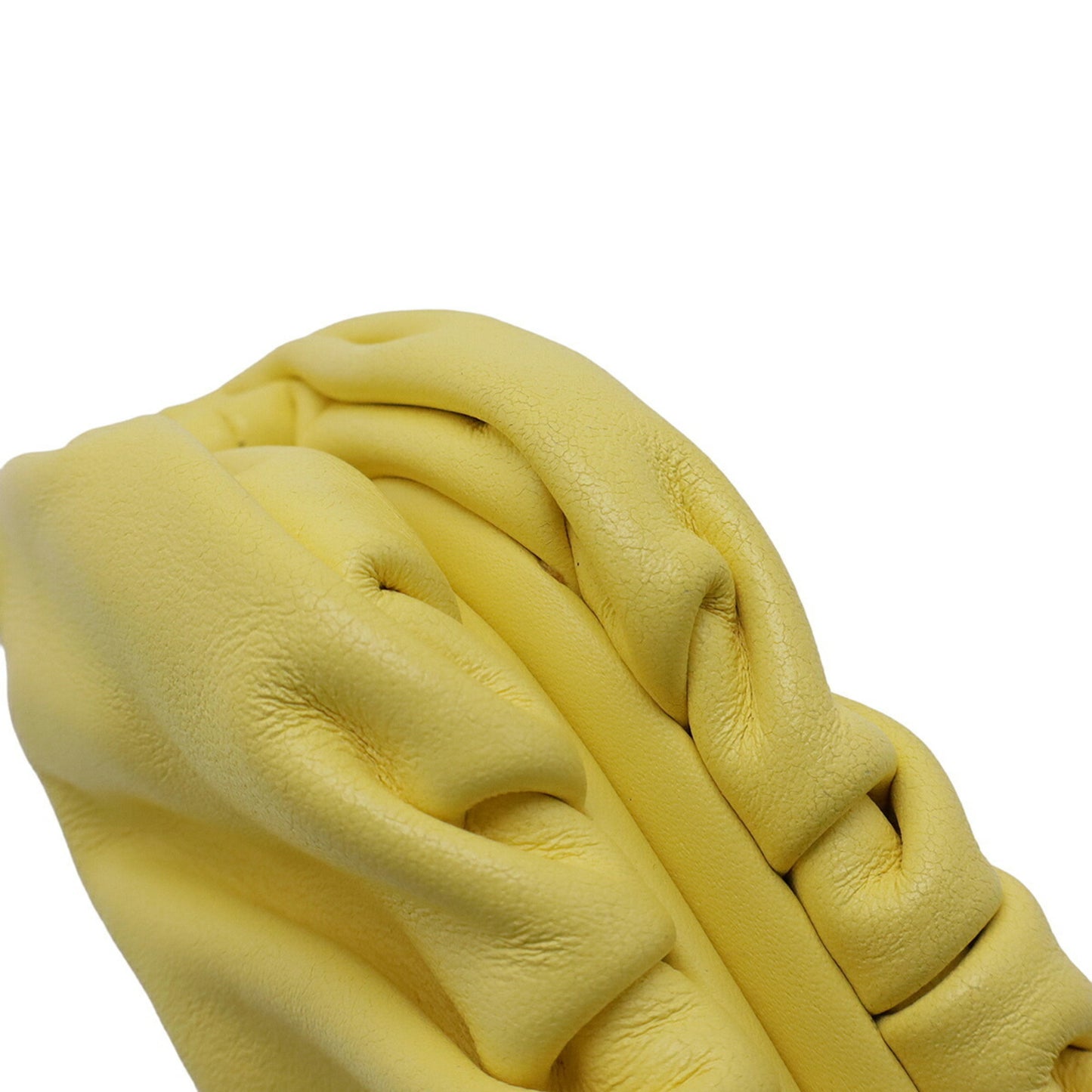 BOTTEGA VENETA The Pouch coin case, wallet, purse, key pouch, leather, yellow, 577816