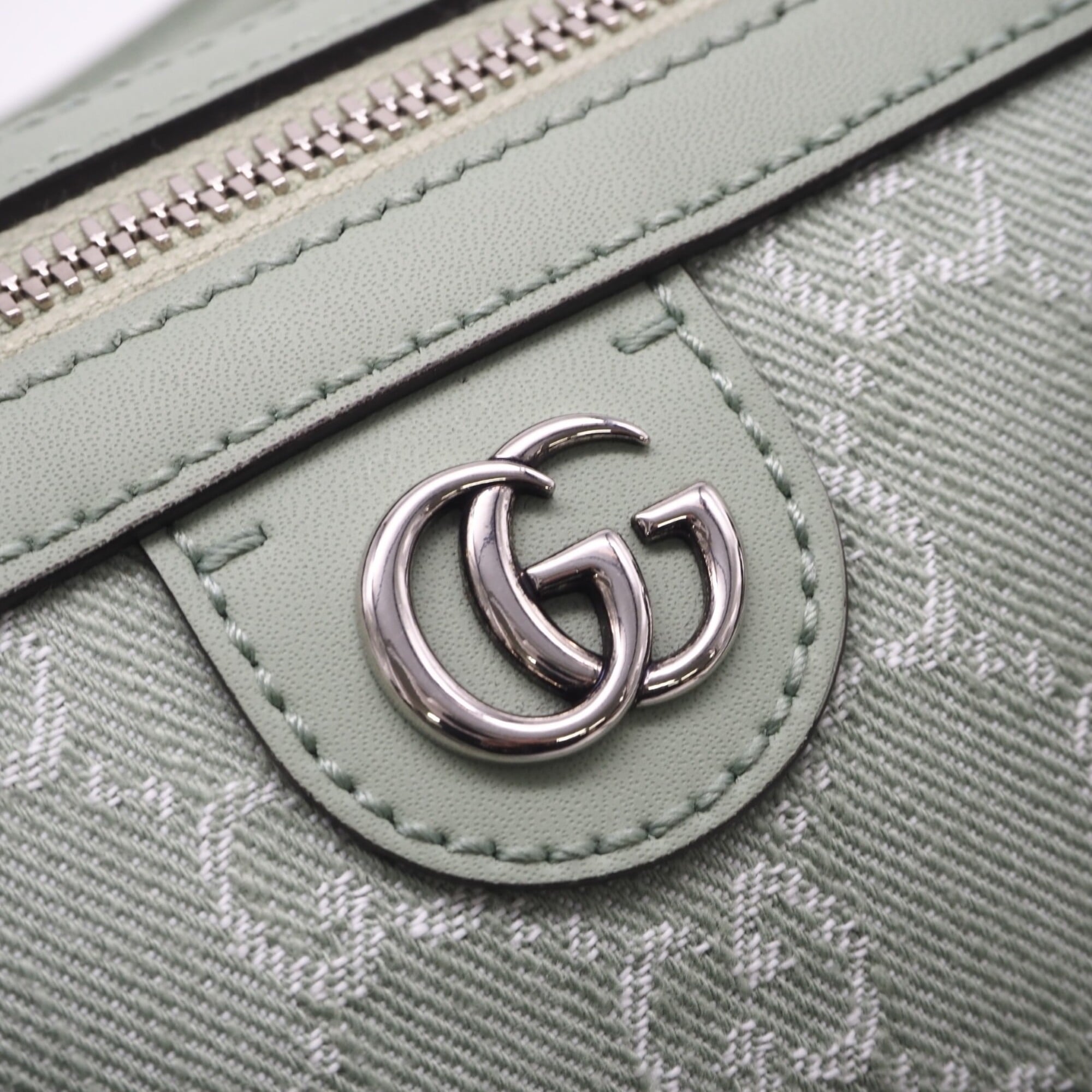 GUCCI Ophidia GG Canvas Small Boston Bag 772061 Handbag Green Women's — New - Store Return