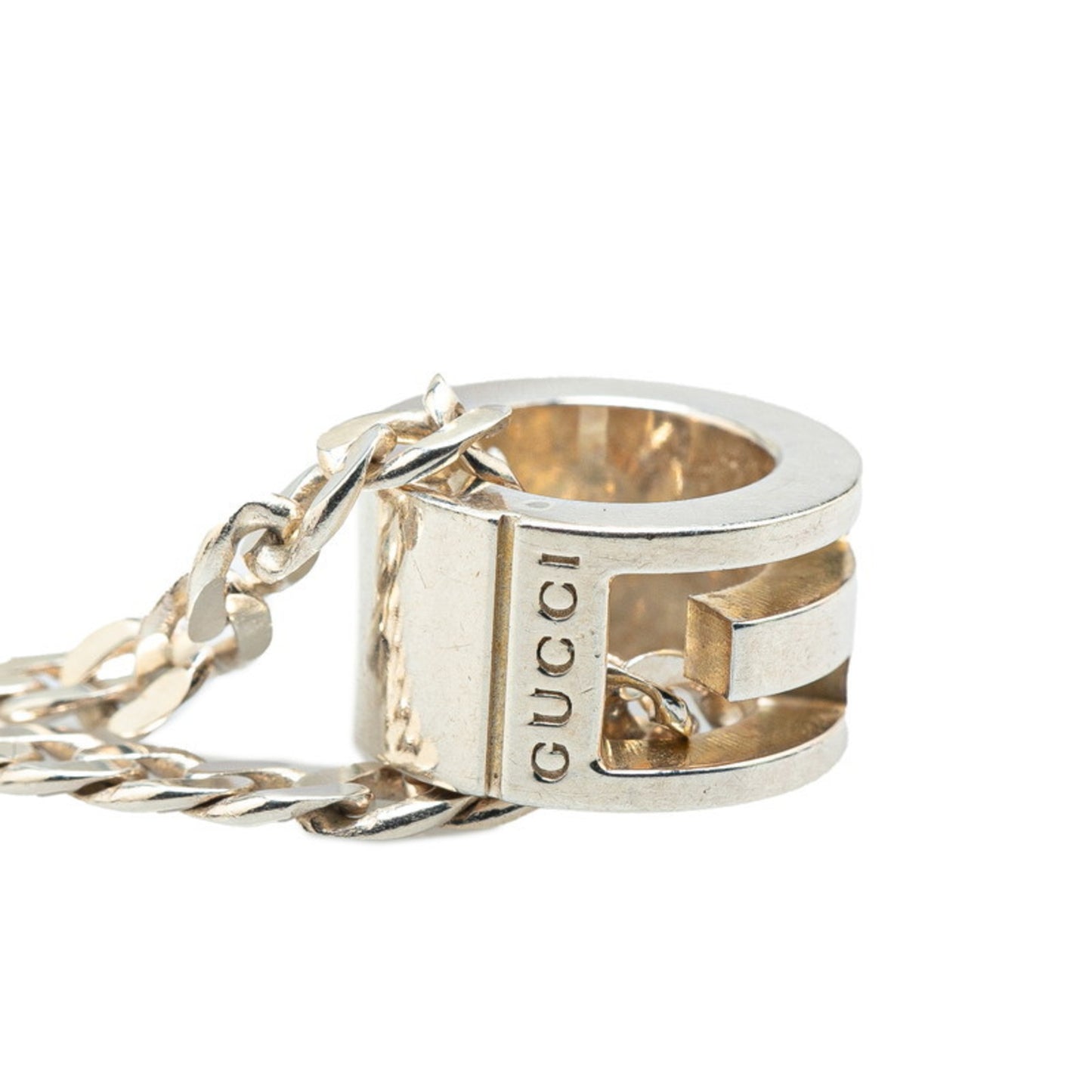 Gucci Cutout G Ring Necklace SV925 Silver Women's GUCCI