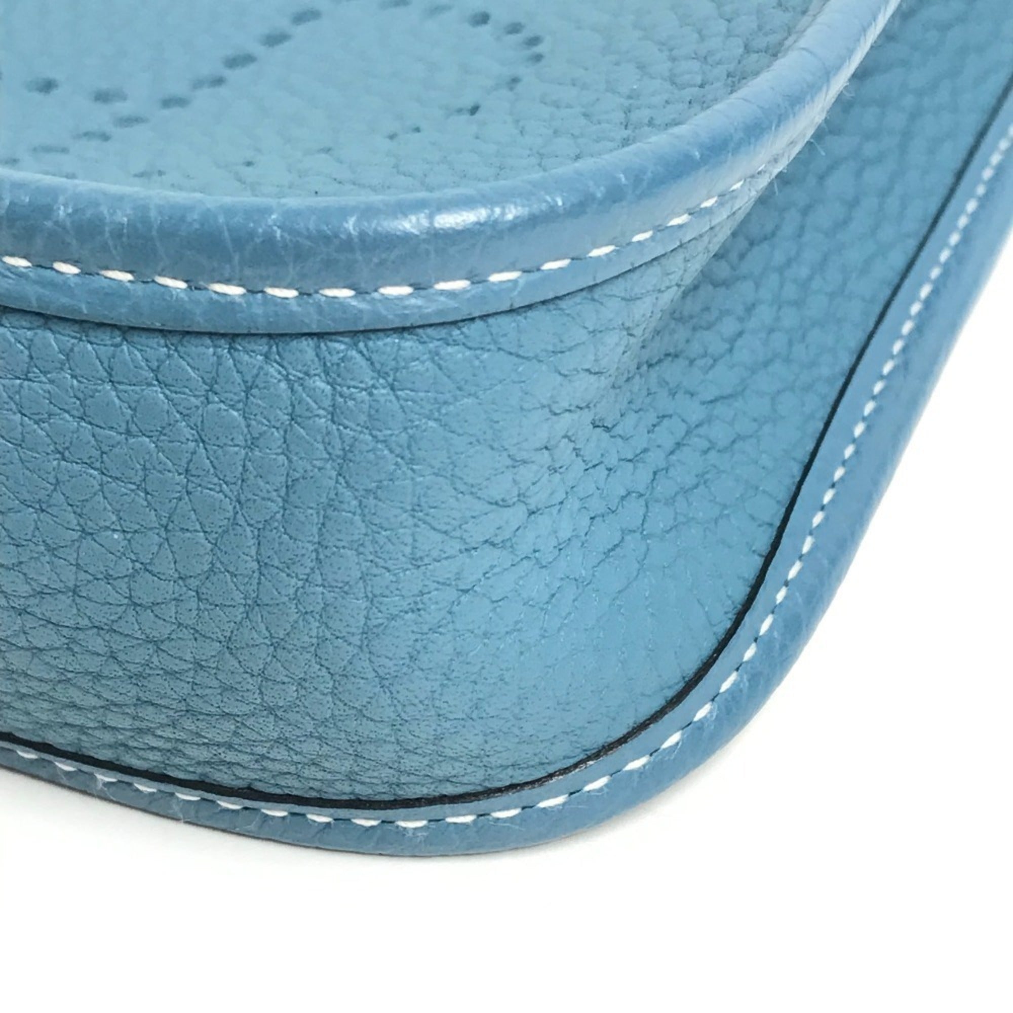 HERMES Evelyn TPM 16 Crossbody Pochette/Shoulder Bag in Taurillon Clemence Leather, New Blue Sheen for Men and Women — Like New
