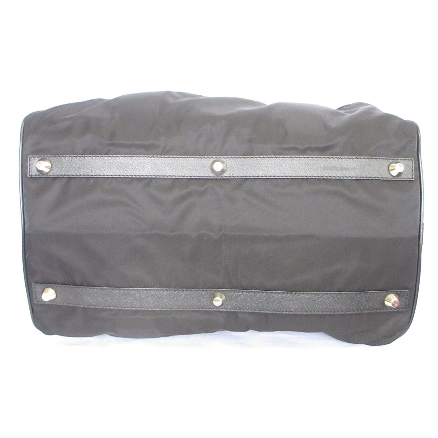 PRADA Prada Triangle Logo Plate Nylon 2-Way Boston Bag/Shoulder Bag Black for Men and Women