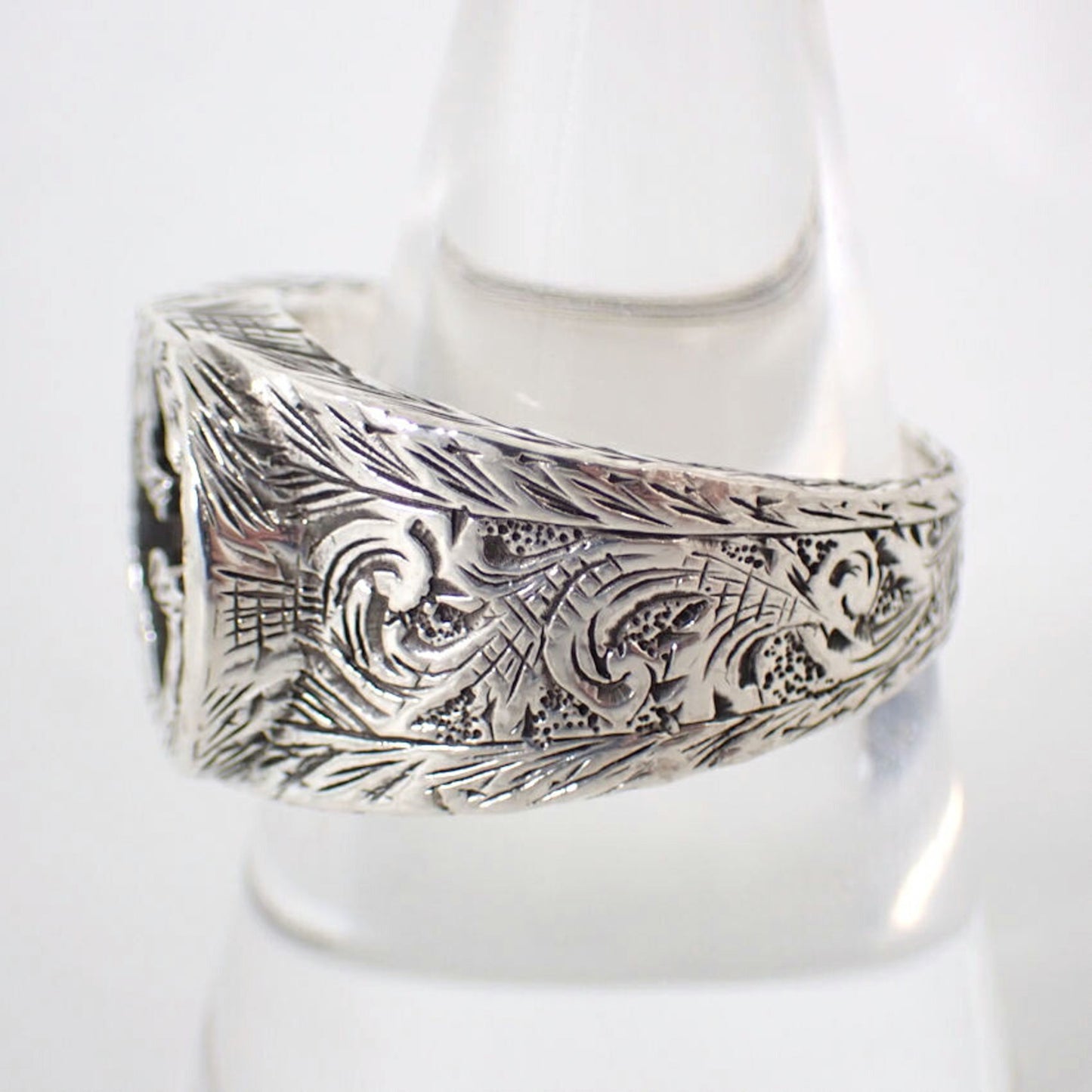 GUCCI 925 Interlocking Ring, size 22