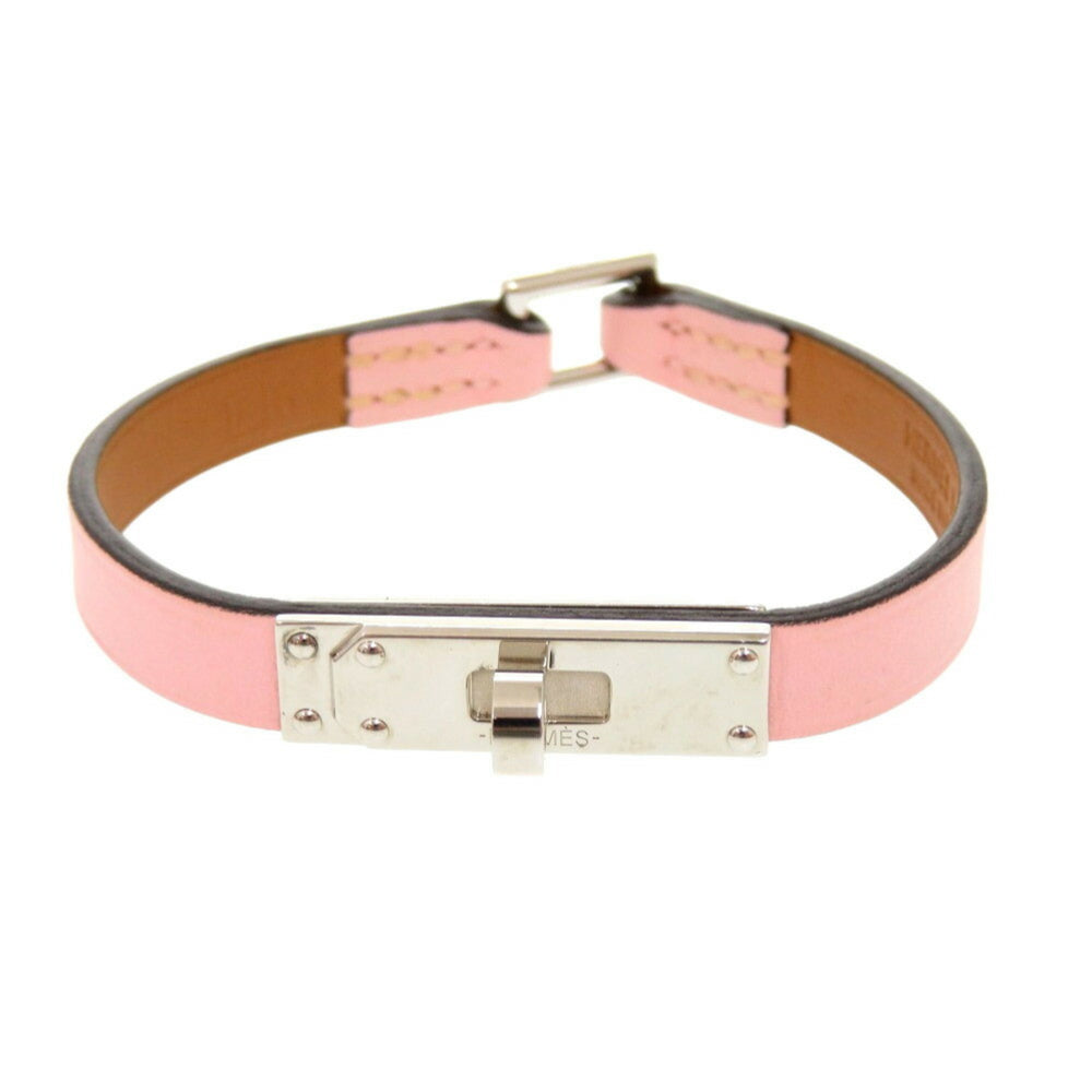Hermes Micro Kelly Swift Leather Rose Sakura R Stamped Bracelet 1044 HERMES — Like New