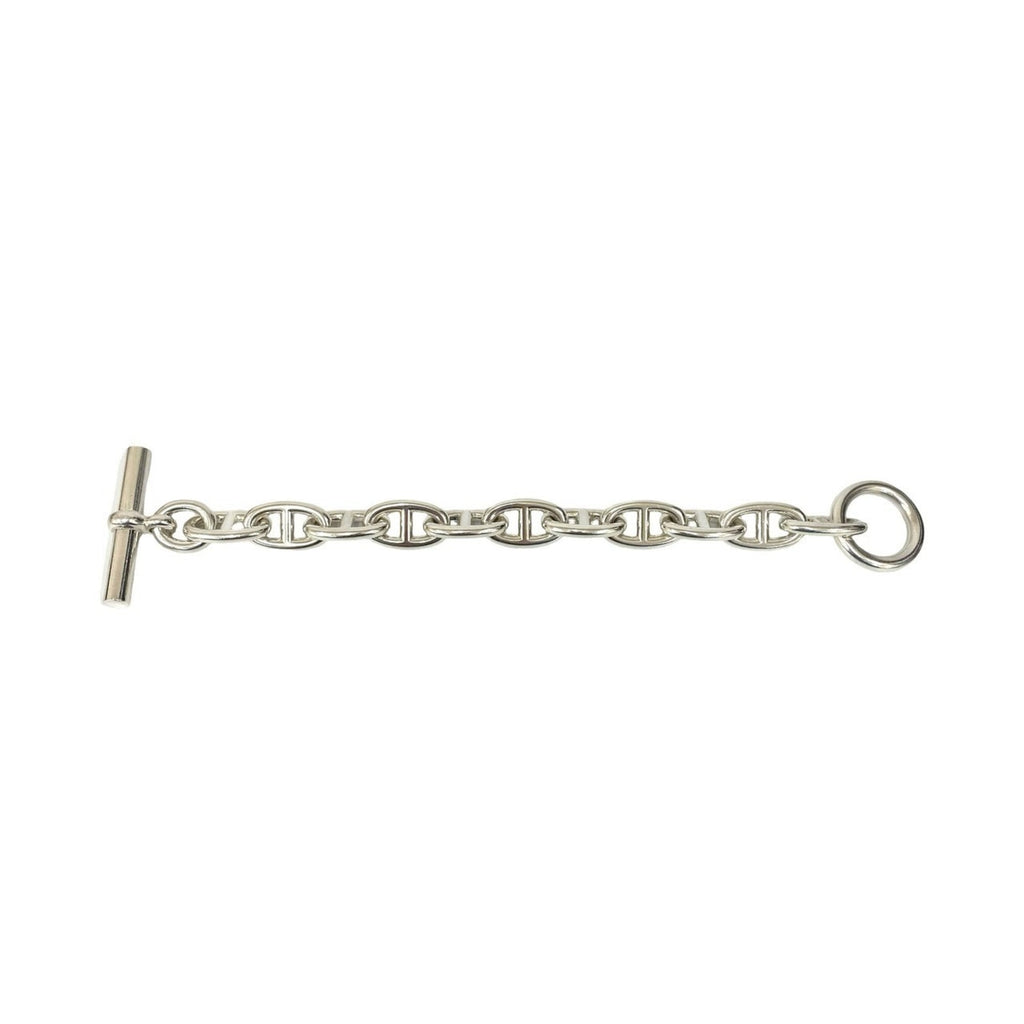 HERMES Margiela-era Chaine d'Ancre TGM 11-link Sterling Silver 925 Bracelet Chain Bangle 28568