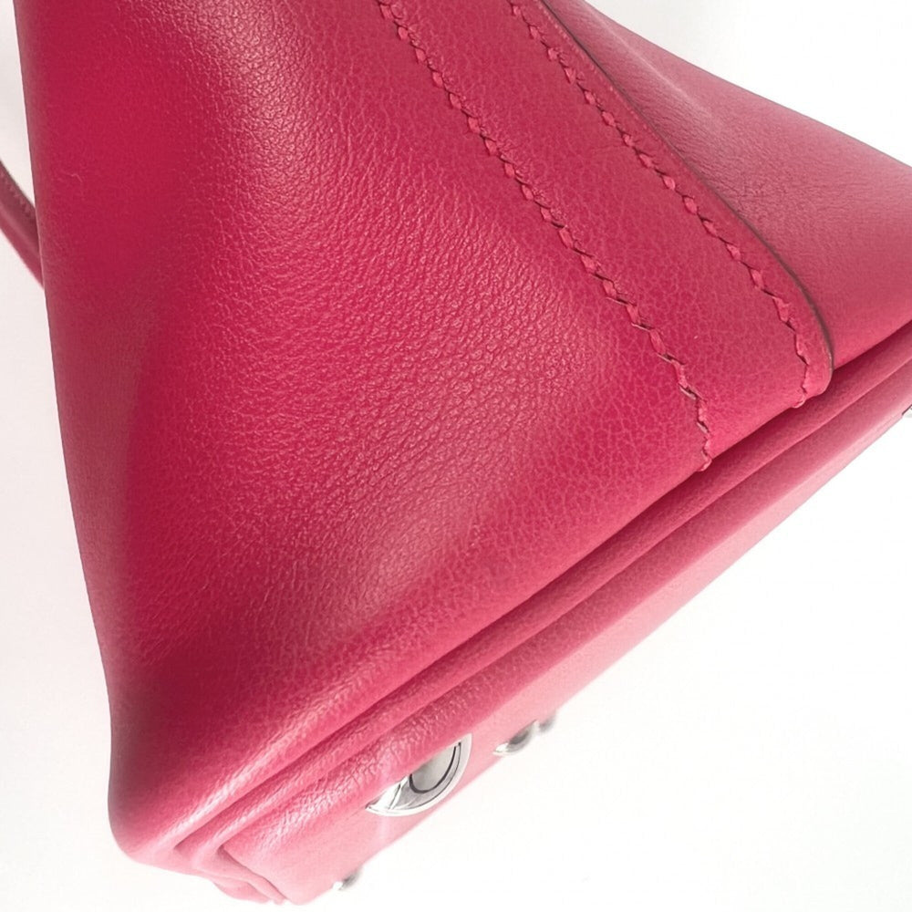 Hermes Bolide 27 Women's Handbag Shoulder Bag Crossbody HERMES C Stamp Swift Pink Silver Hardware 2018 — Like New