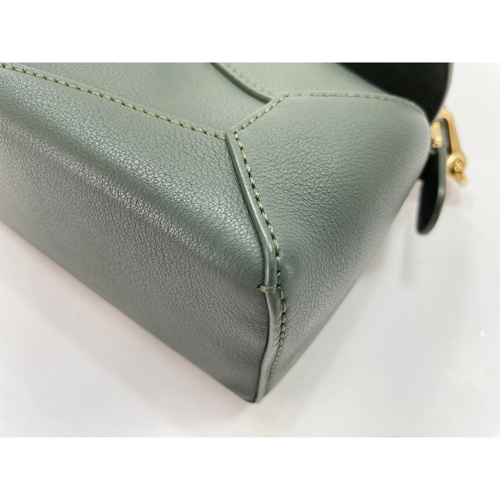 LOEWE Mini Puzzle Bag Shoulder Green — Like New
