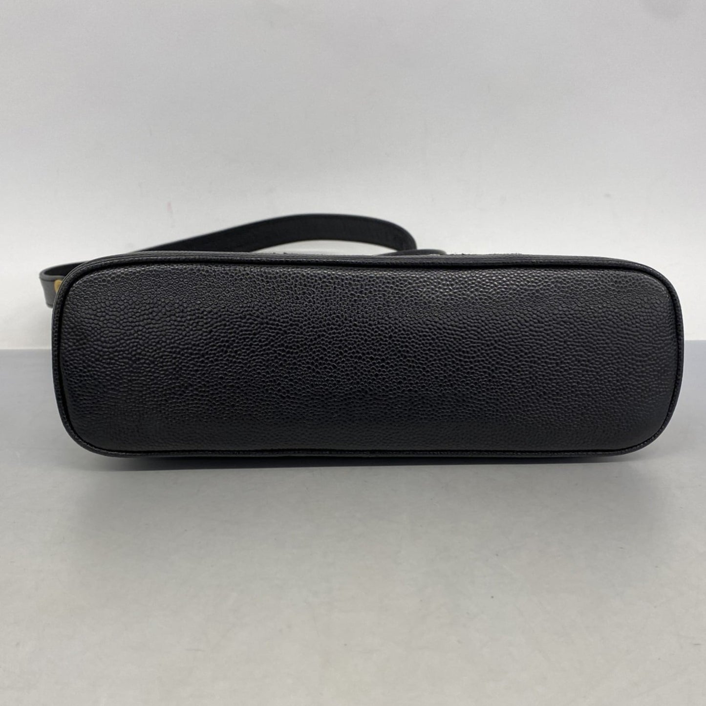 Chanel Shoulder Bag Chain Caviar Skin Black Women's