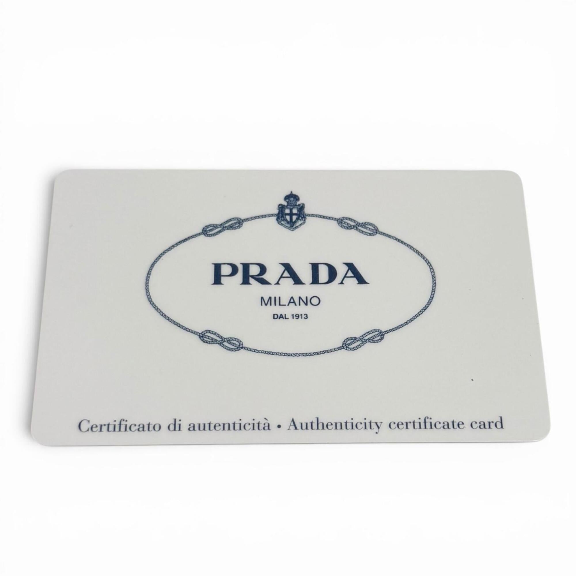 PRADA 1BG378 Triangle Logo 2-Way Shearling Fur Shoulder Bag with Pouch, Black, Made in Italy, Women's, Dust — Like New