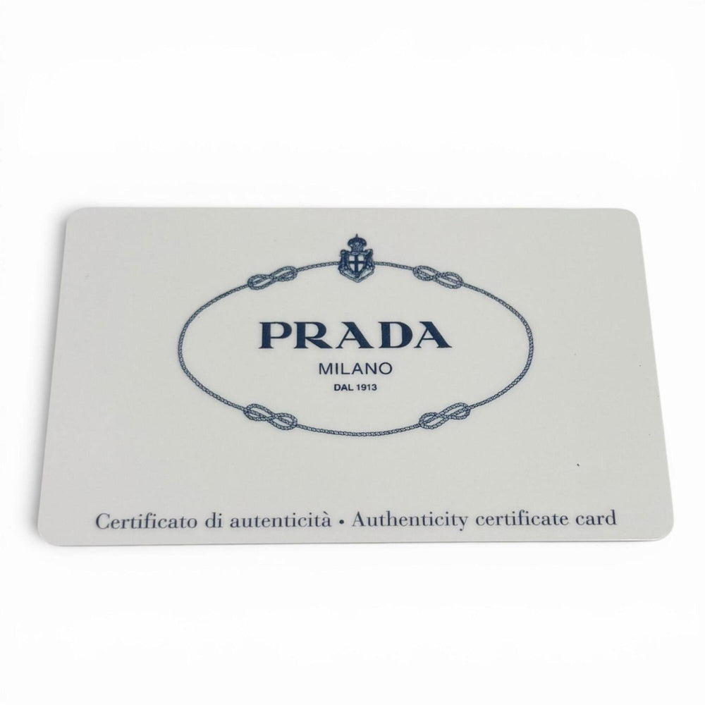 PRADA 1BG378 Triangle Logo 2-Way Shearling Fur Shoulder Bag with Pouch, Black, Made in Italy, Women's, Dust — Like New
