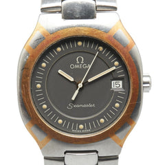 OMEGA Seamaster Polaris Watch Quartz Grey Dial Stainless Steel Men's — Good