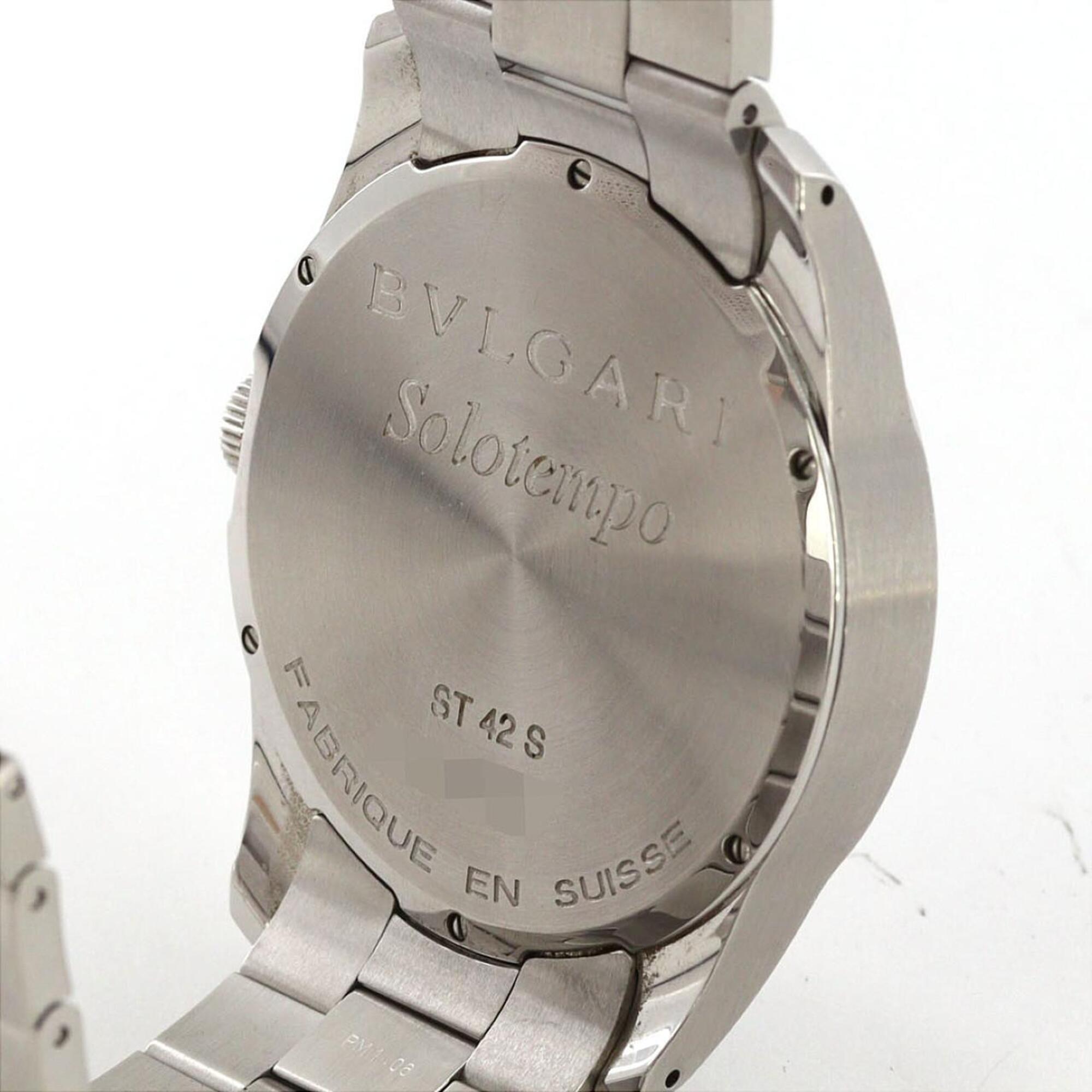 Bulgari Solotempo ST42S ST42SS Stainless Steel Quartz Watch — Good