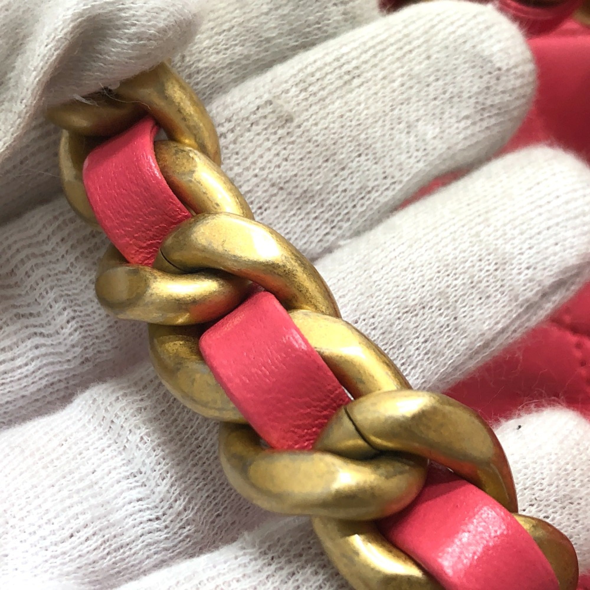 Chanel Chain Hand Bag pink GoldHardware — Like New