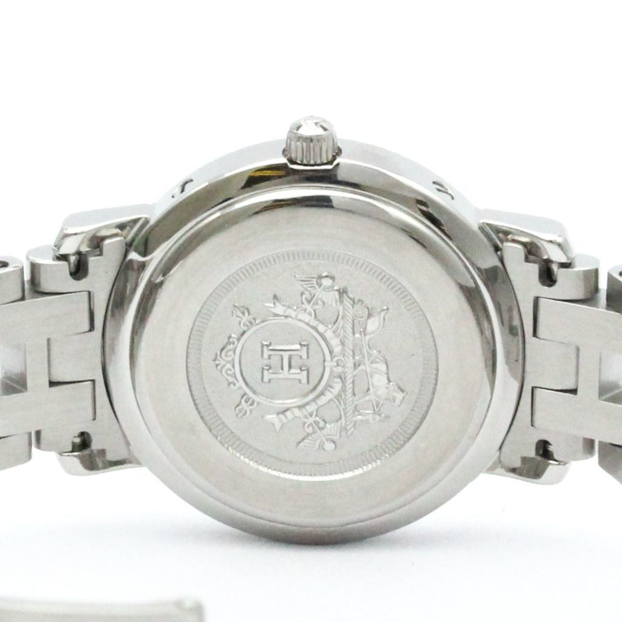 Hermes Clipper Quartz Stainless Steel Women's Dress Watch CL4.210 — Very Good