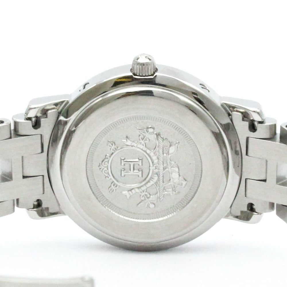 Hermes Clipper Quartz Stainless Steel Women's Dress Watch CL4.210 — Very Good