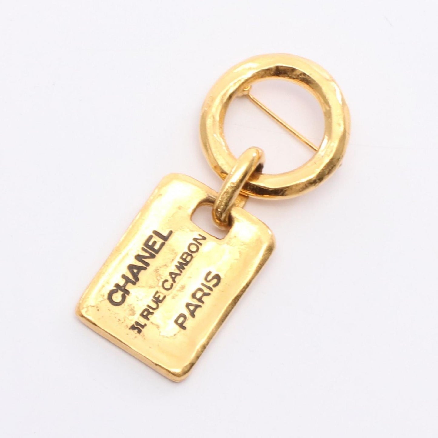 CHANEL Cambon Brooch Accessory GP (Gold Plated) Women's Gold