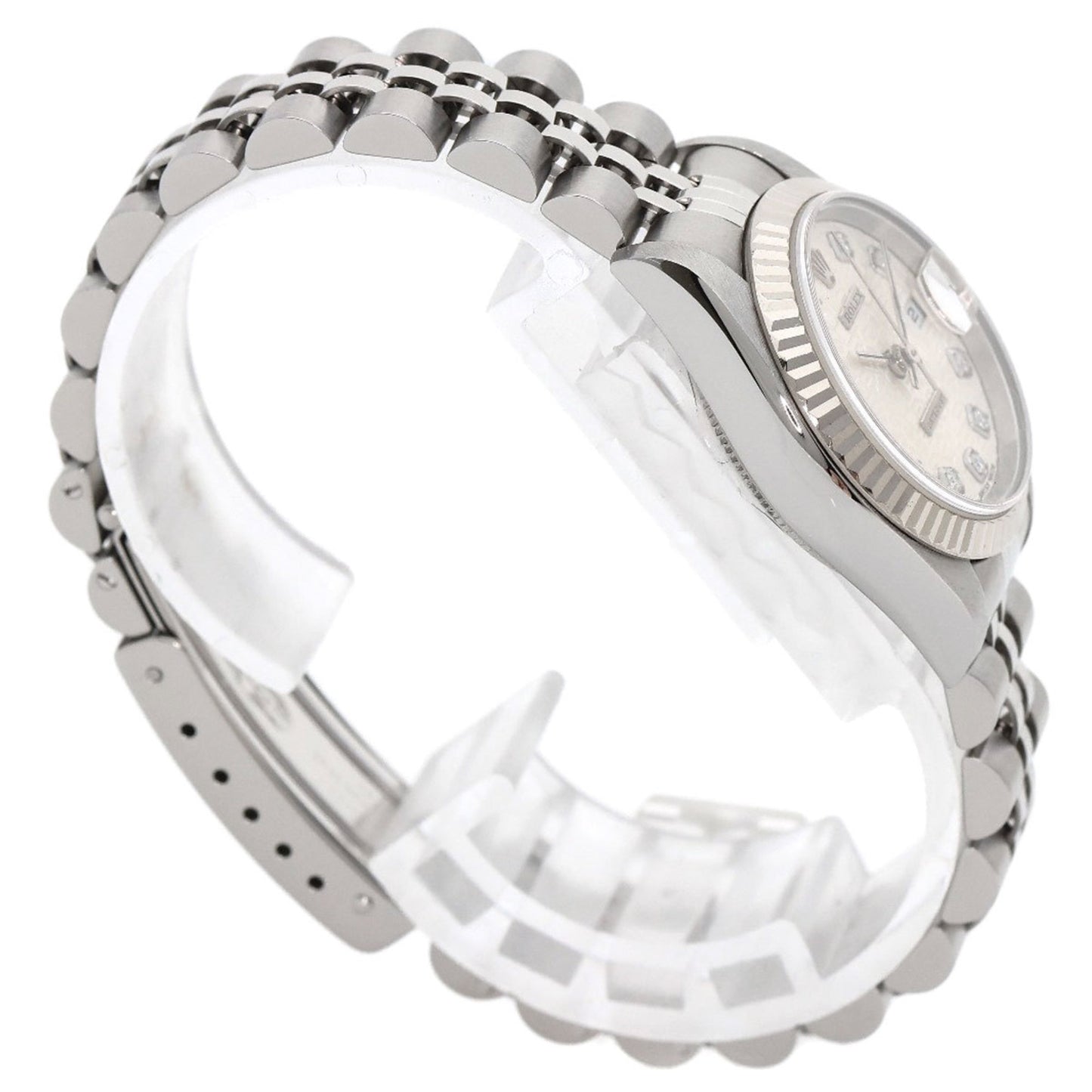 Rolex 79174G Datejust 10P Diamond Watch Stainless Steel SS K18WG Ladies ROLEX