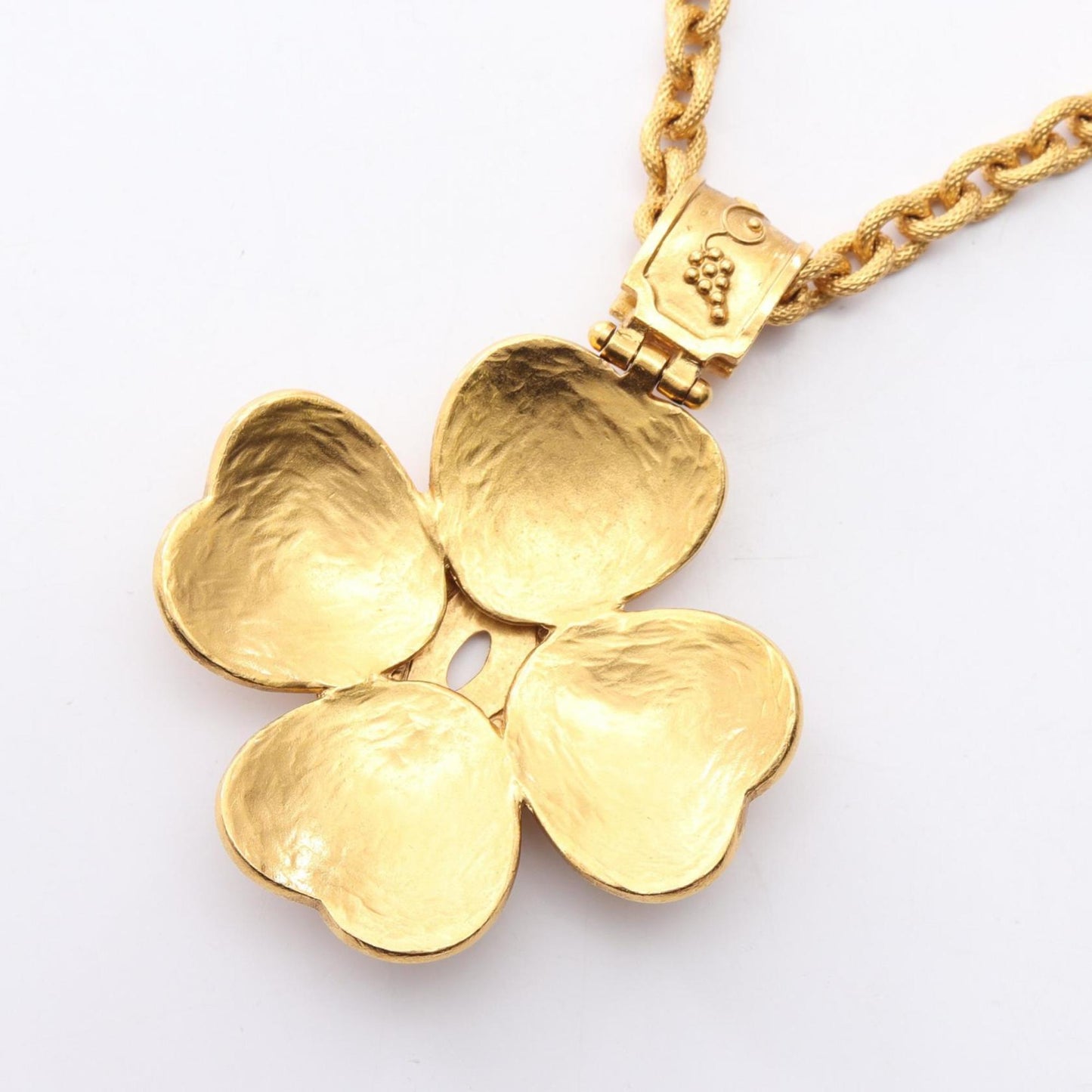 CHANEL Coco Mark Necklace Jewelry GP (Gold Plated) Women's Gold