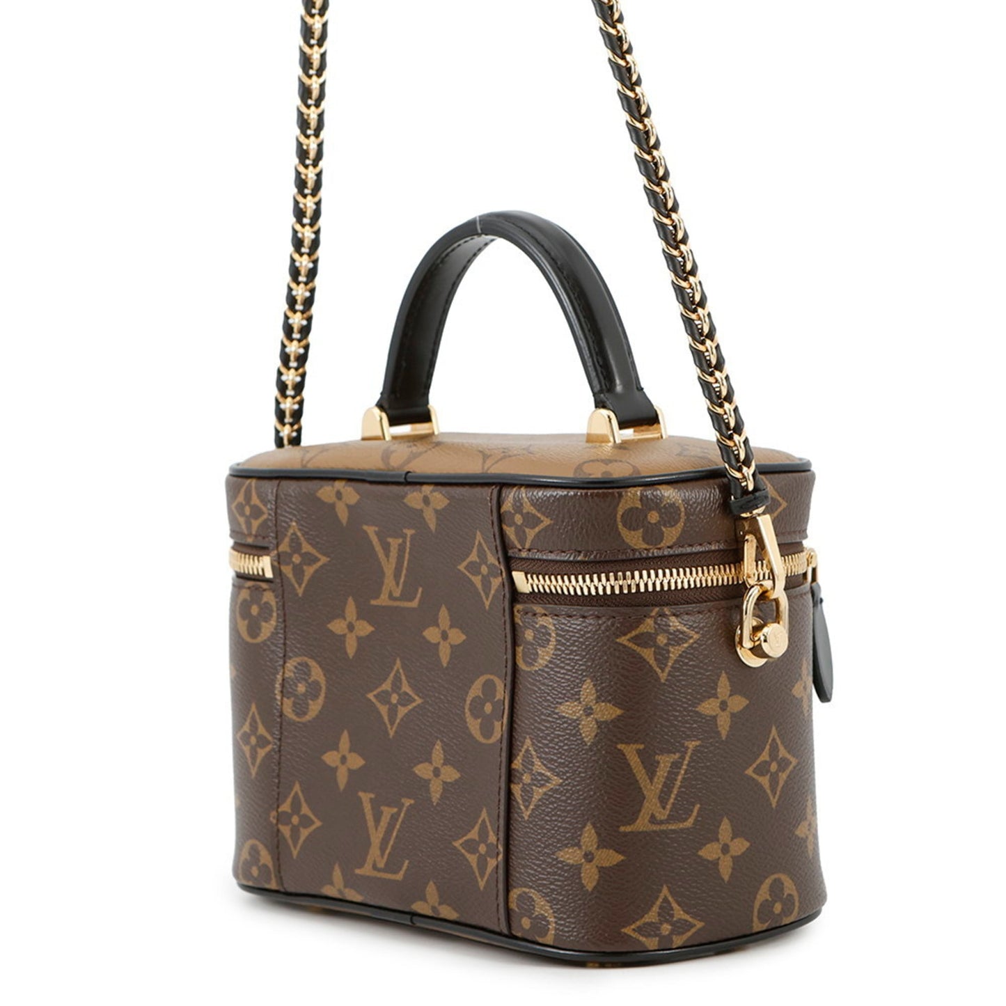 Louis Vuitton Monogram Reverse Vanity NV PM Handbag M45165 Nicolas Ghesquière Shoulder Bag Black