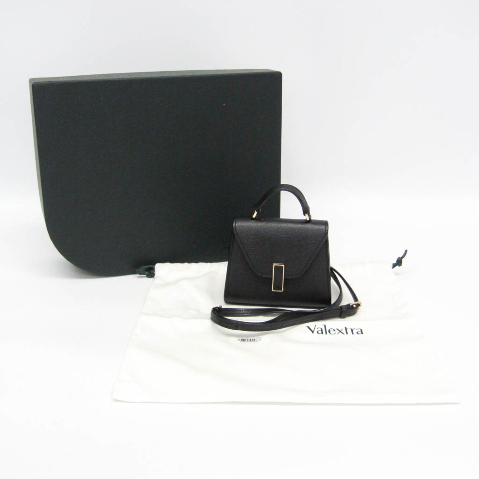 Valextra ISIDE BELT SGES0061028LOCPL99 Women's Leather Fanny Pack,Shoulder Bag Black — Like New