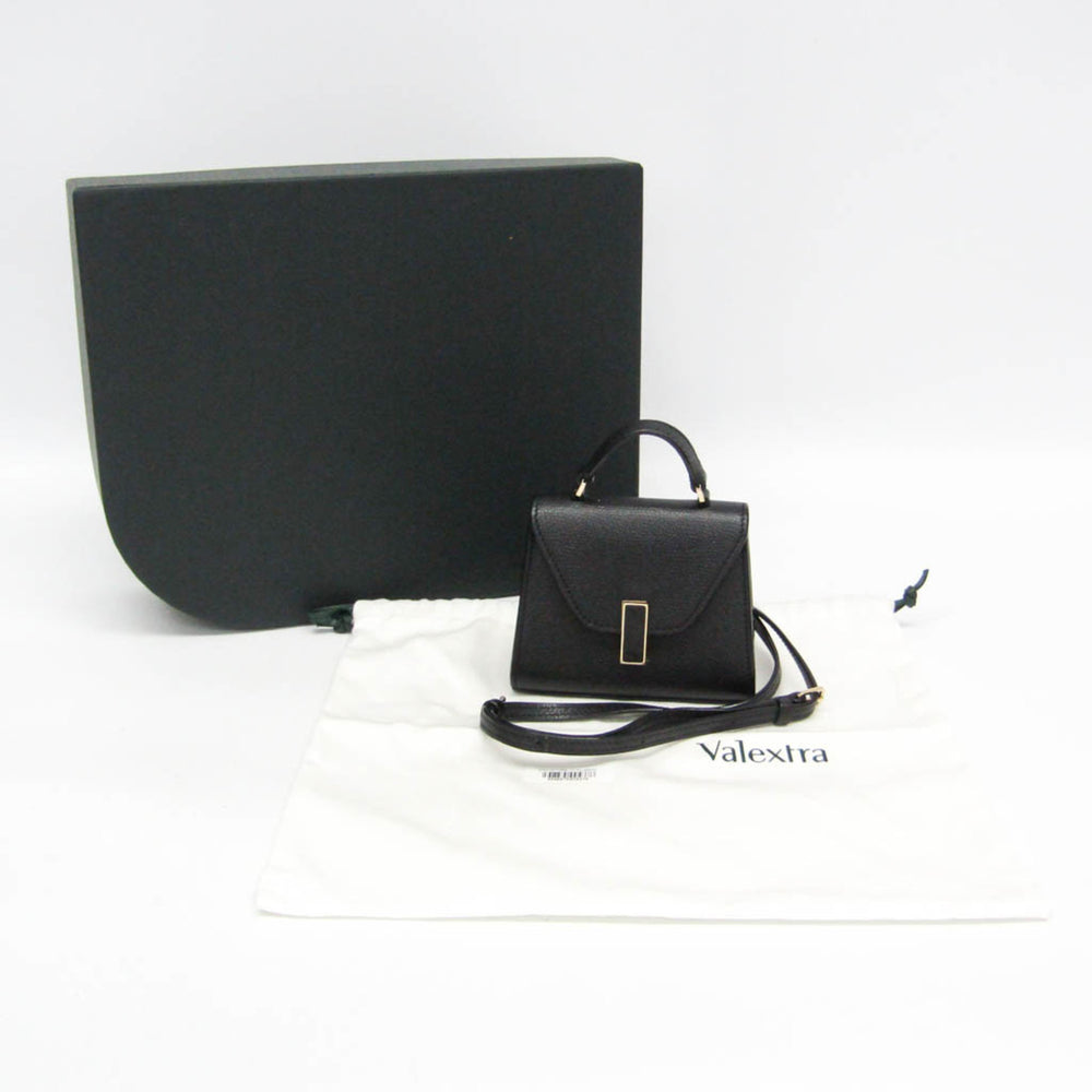 Valextra ISIDE BELT SGES0061028LOCPL99 Women's Leather Fanny Pack,Shoulder Bag Black — Like New