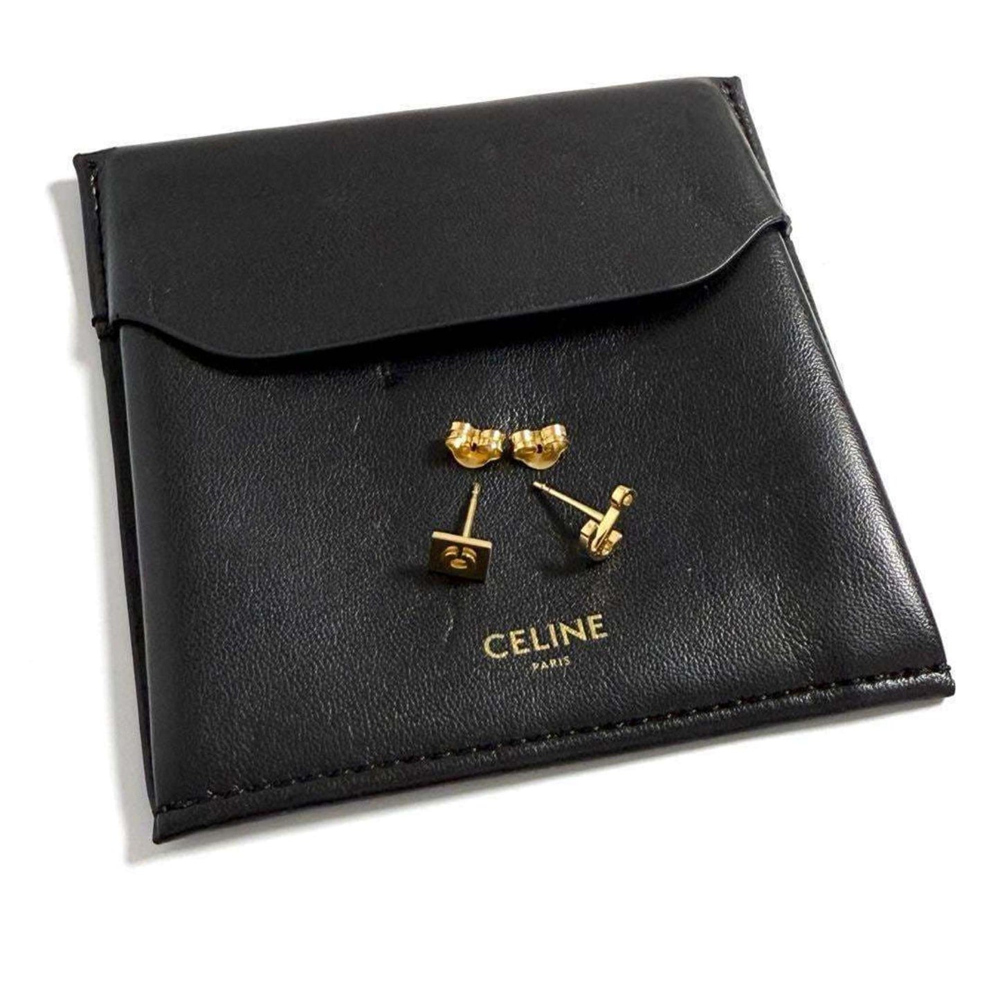 Celine Women's Asymmetrical Earrings C Logo Anchor