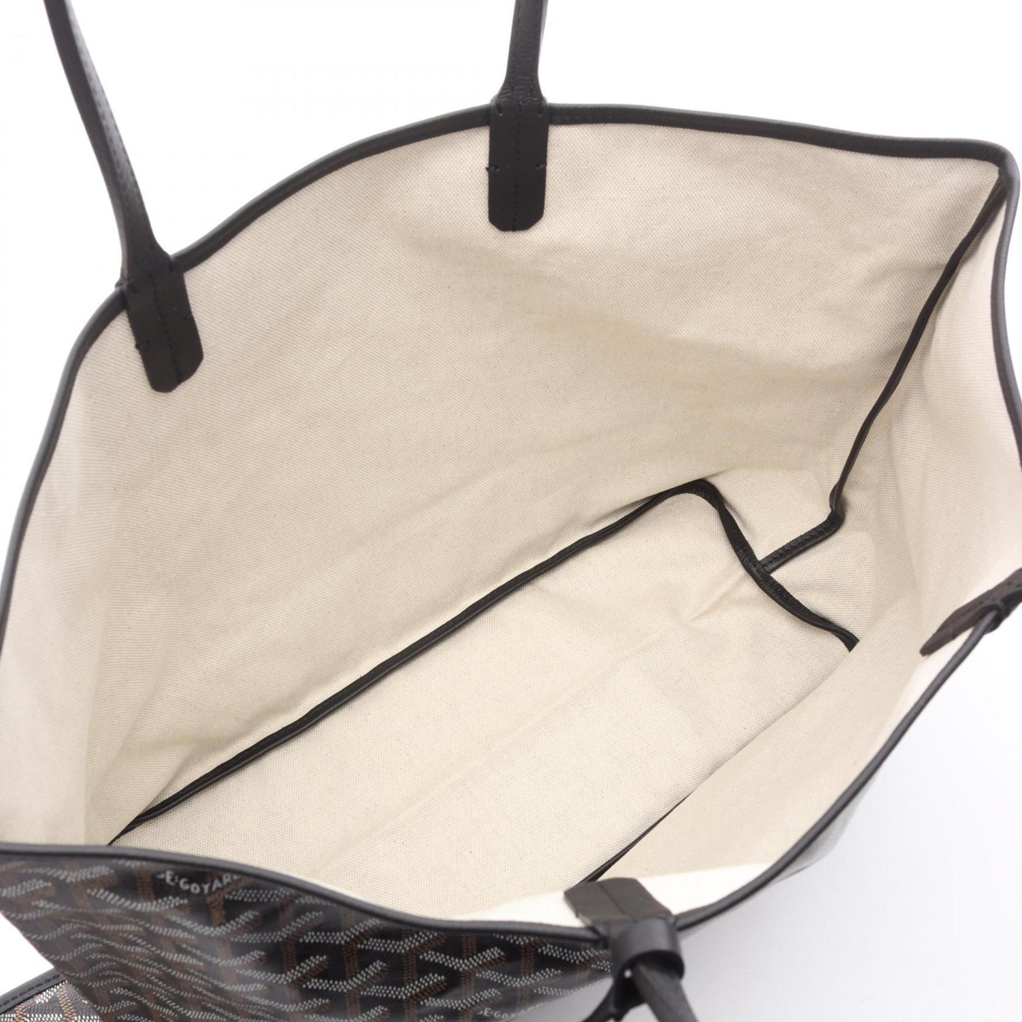 Goyard Saint Louis PM Tote Bag, Coated Canvas and Leather, Women's, Black, Multicolor, ADM120231