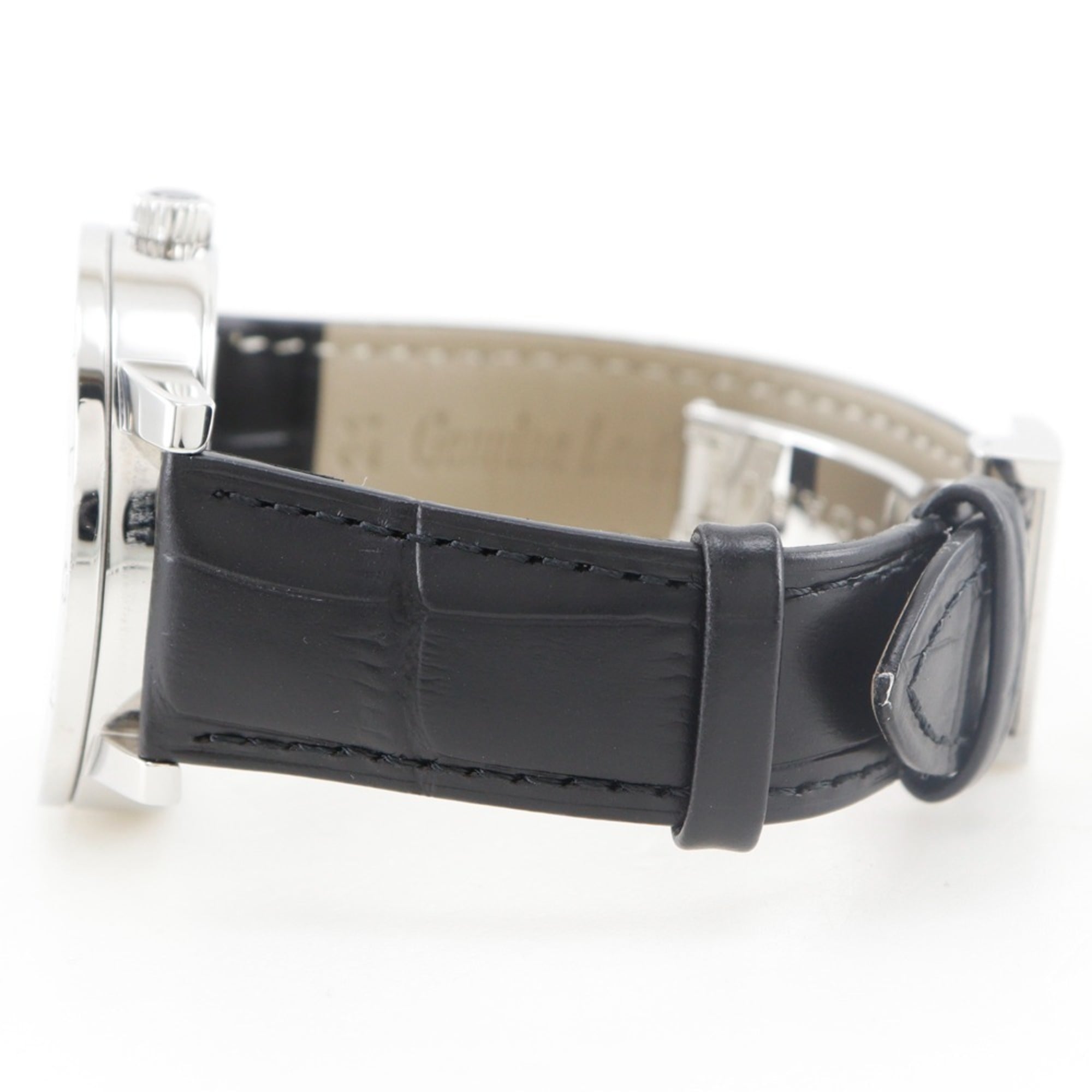 Bvlgari Watch BB41BSLD Stainless Steel and Leather Automatic Analog Display Black Dial Men's — Very Good