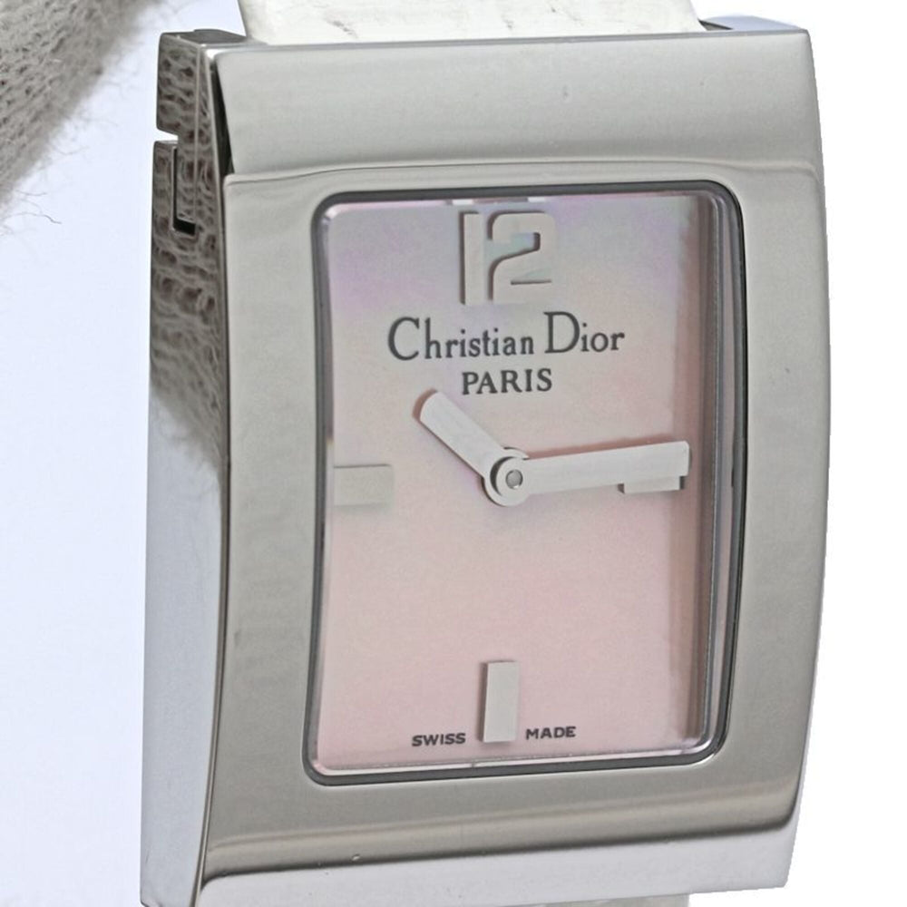 Christian Dior Malice Square D78-109 Women's Watch, Stainless Steel x Leather Strap, 130538 — Good