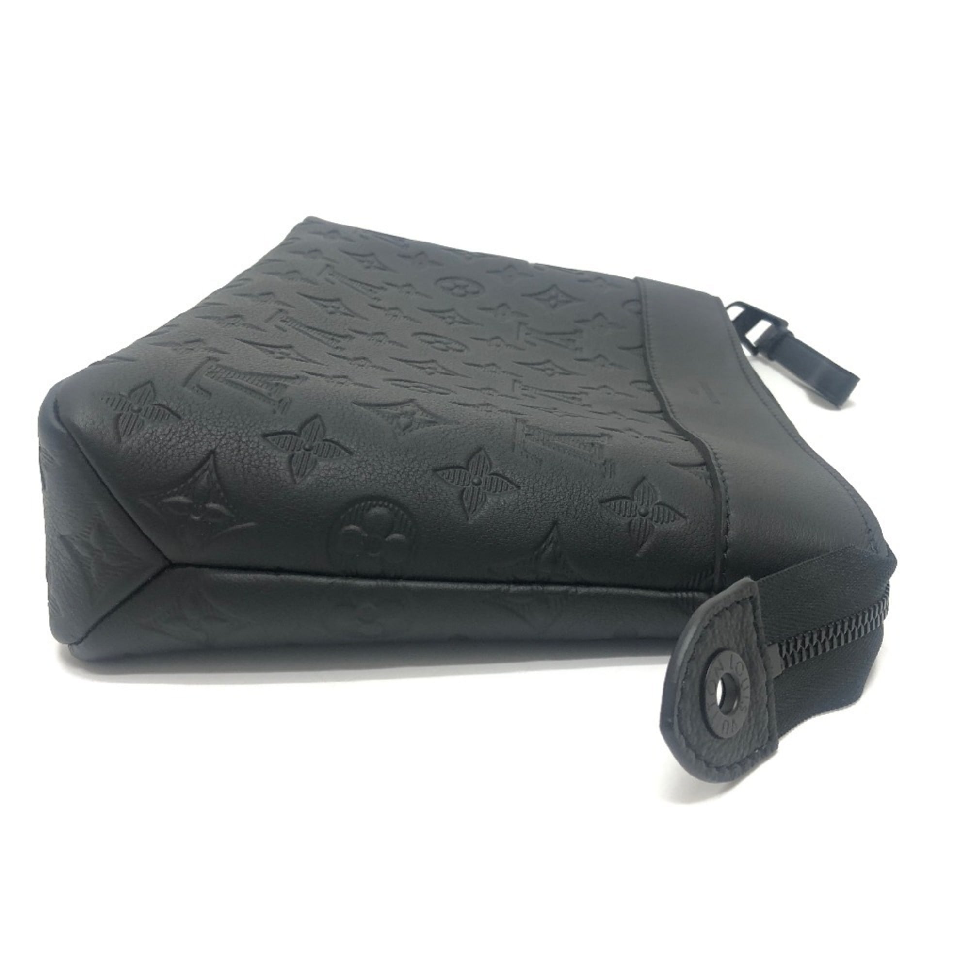 LOUIS VUITTON M82545 Pochette Voyage Souple Bag Clutch Second Men's Black — New