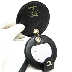 Chanel Matelasse Women's Name Tag Black Bag Charms — Like New