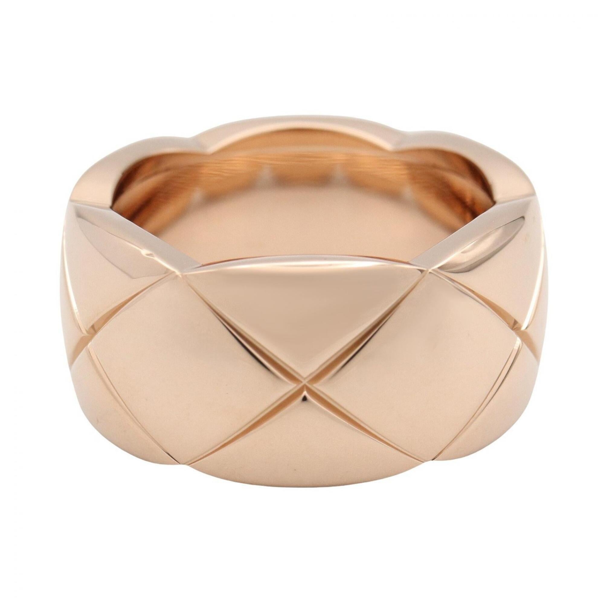 Chanel Coco Crush Large Ring, 18K Pink Gold (J10818) - Men's & Women's Gold-Tone Ring — Like New