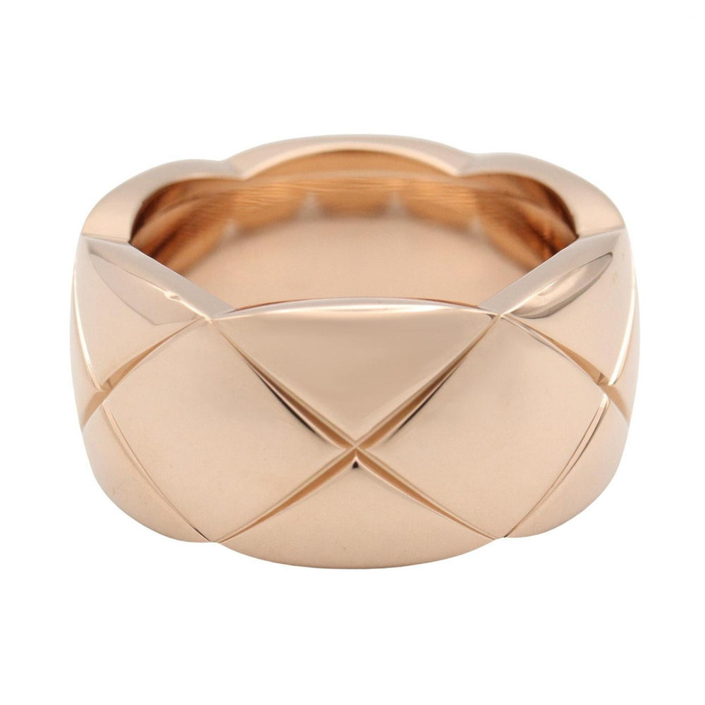 Chanel Coco Crush Large Ring, 18K Pink Gold (J10818) - Men's & Women's Gold-Tone Ring — Like New