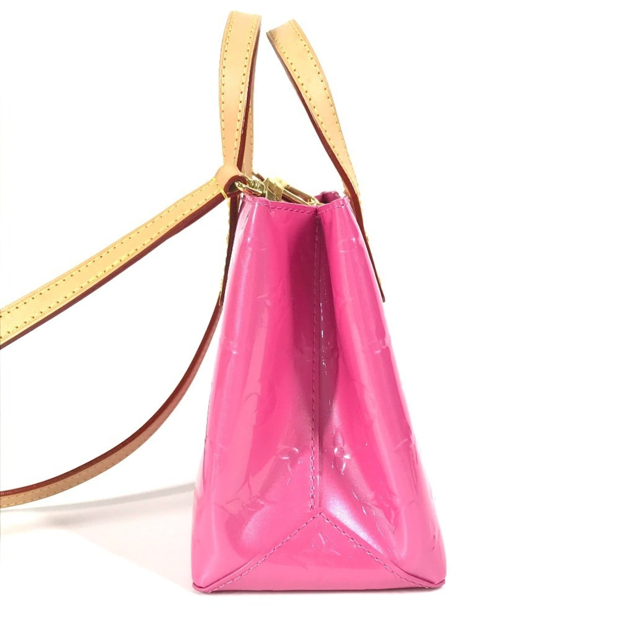 LOUIS VUITTON M24028 Monogram Vernis LV Remix Lead PM 2-Way Bag, Tote Handbag, Shoulder Vernis, Women's, Neon Pink — Like New