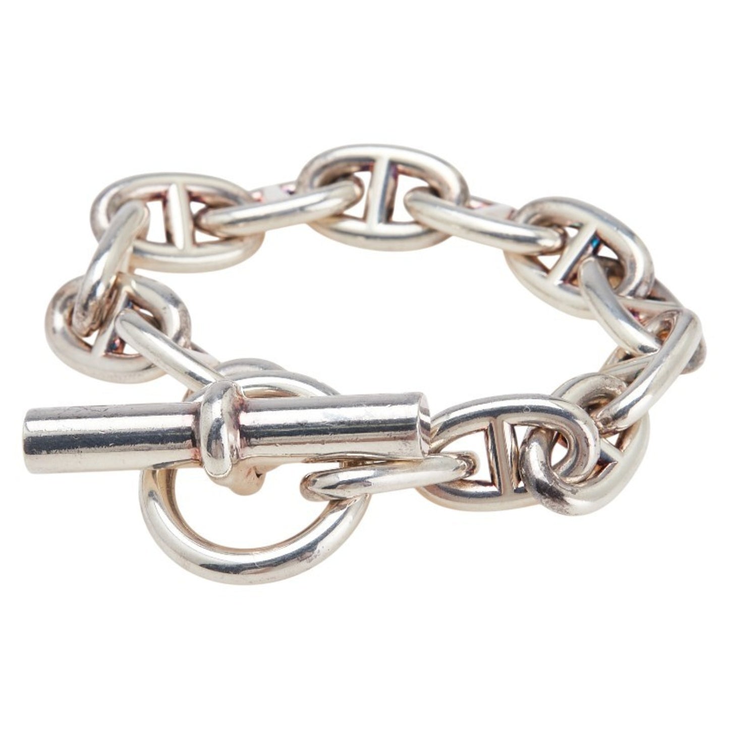 Hermes Hermès Chaine d'Ancre MM 13-link bracelet in SV925 silver for women.