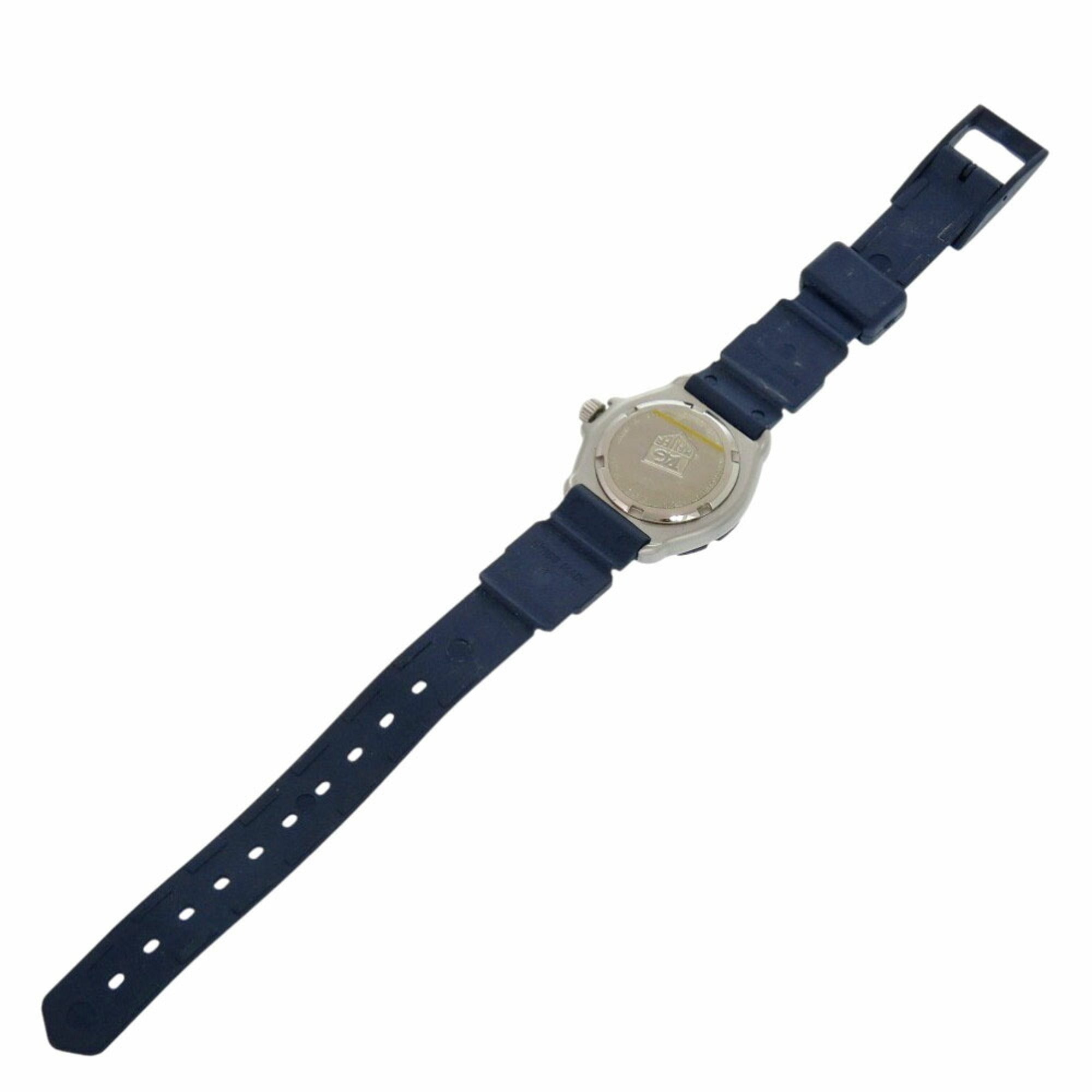 TAG Heuer Formula 1 370.508 Stainless Steel Rubber Navy Quartz Wristwatch 1911 HEUER — Very Good