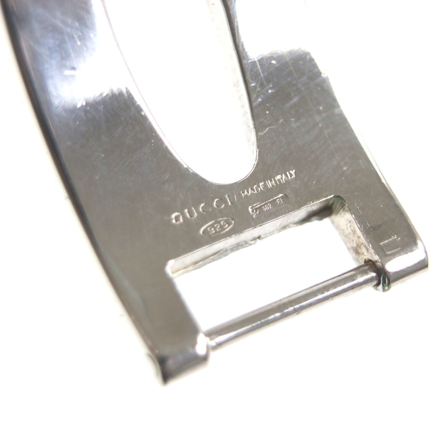 GUCCI Vintage Heavy Bracelet, 925 Silver, Tom Ford Era, G Logo, Made in Italy, Weight: 84.78g, Men's