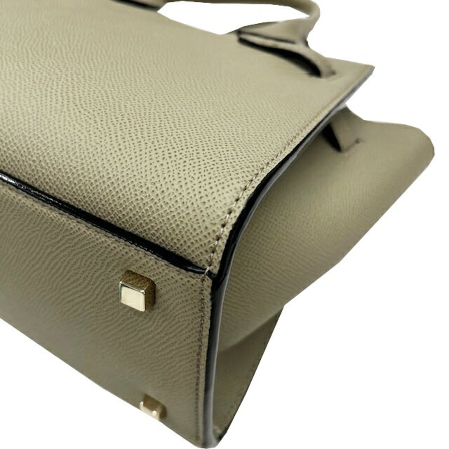 Valextra 2 Handle Milano Bag Mini Soft Calfskin Tundra Green Handbag Shoulder for Women